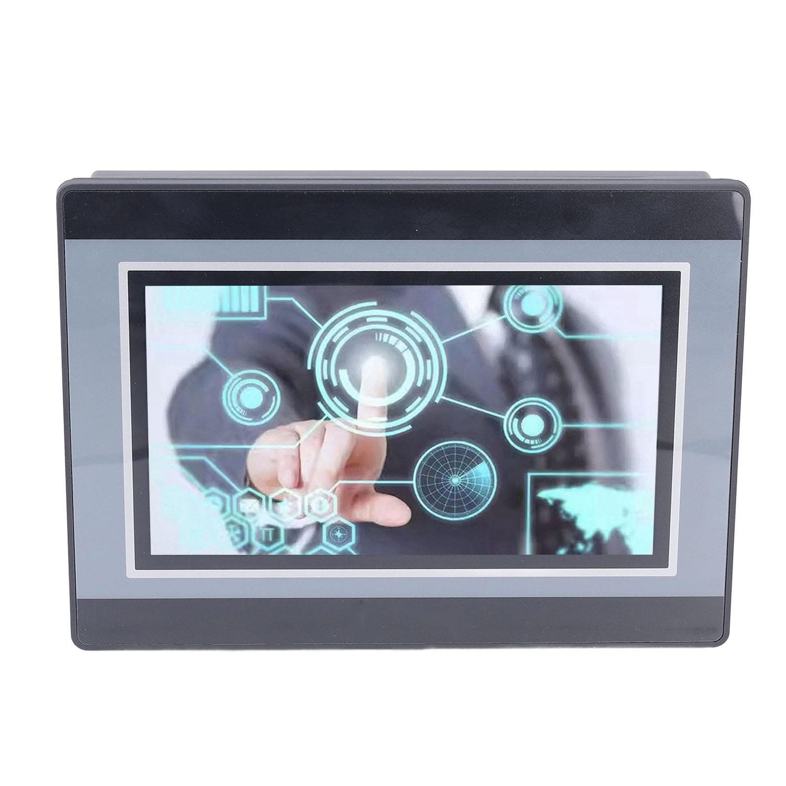 7in PLC HMI Touchscreen DC24V 5A Programmable Logic Controller 2 Way K Thermocouple Temperature