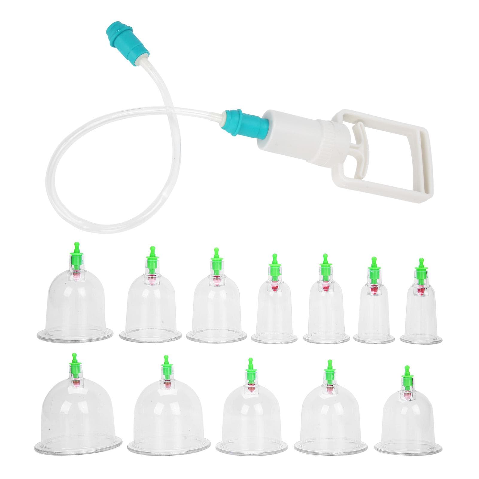 12pcs Body Therapy Massage Cupping Household Vacuum Suction Cupping Device Set Healthy Care