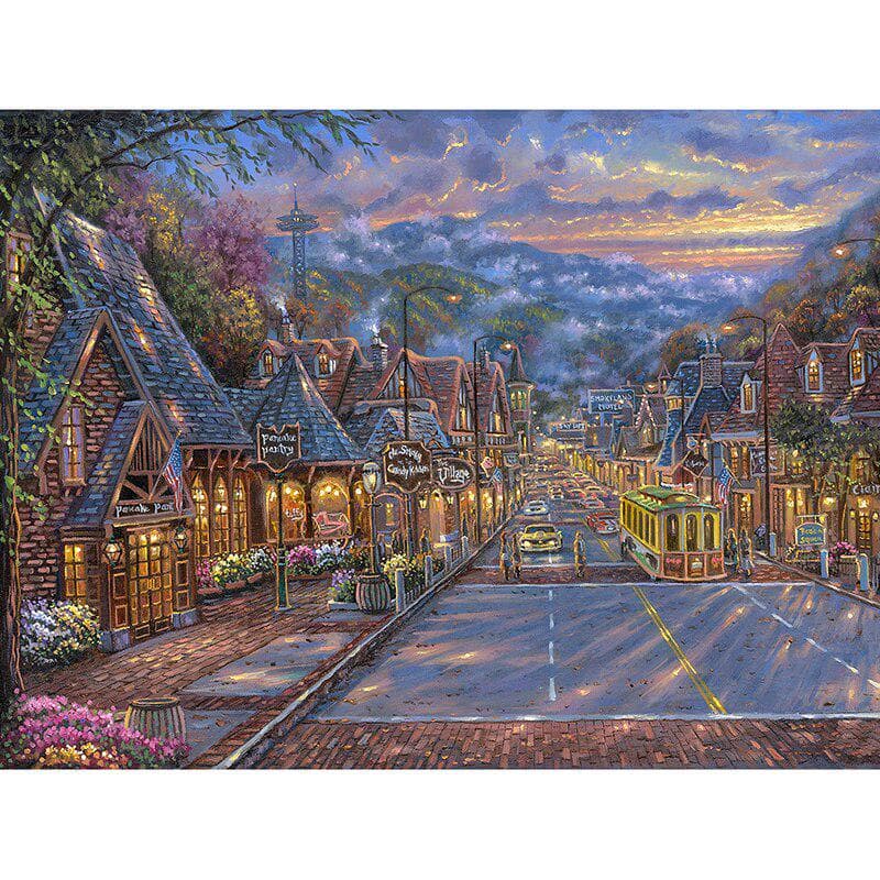 Diamond Embroidery Beautiful Village DIY Diamond Painting Cross Stitch Drill Mosaic Decor Paintings 20X30CM