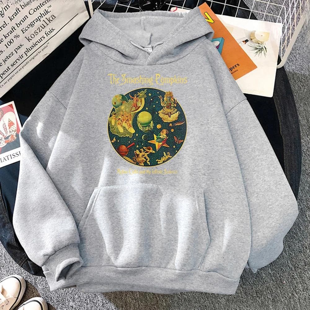 Mellon Collie And The Infinite Sadness Hoodie Smashing Pumpkins Women Harajuku Hoodies Unisex Autumn Winter Pullovers Sweatshirt L