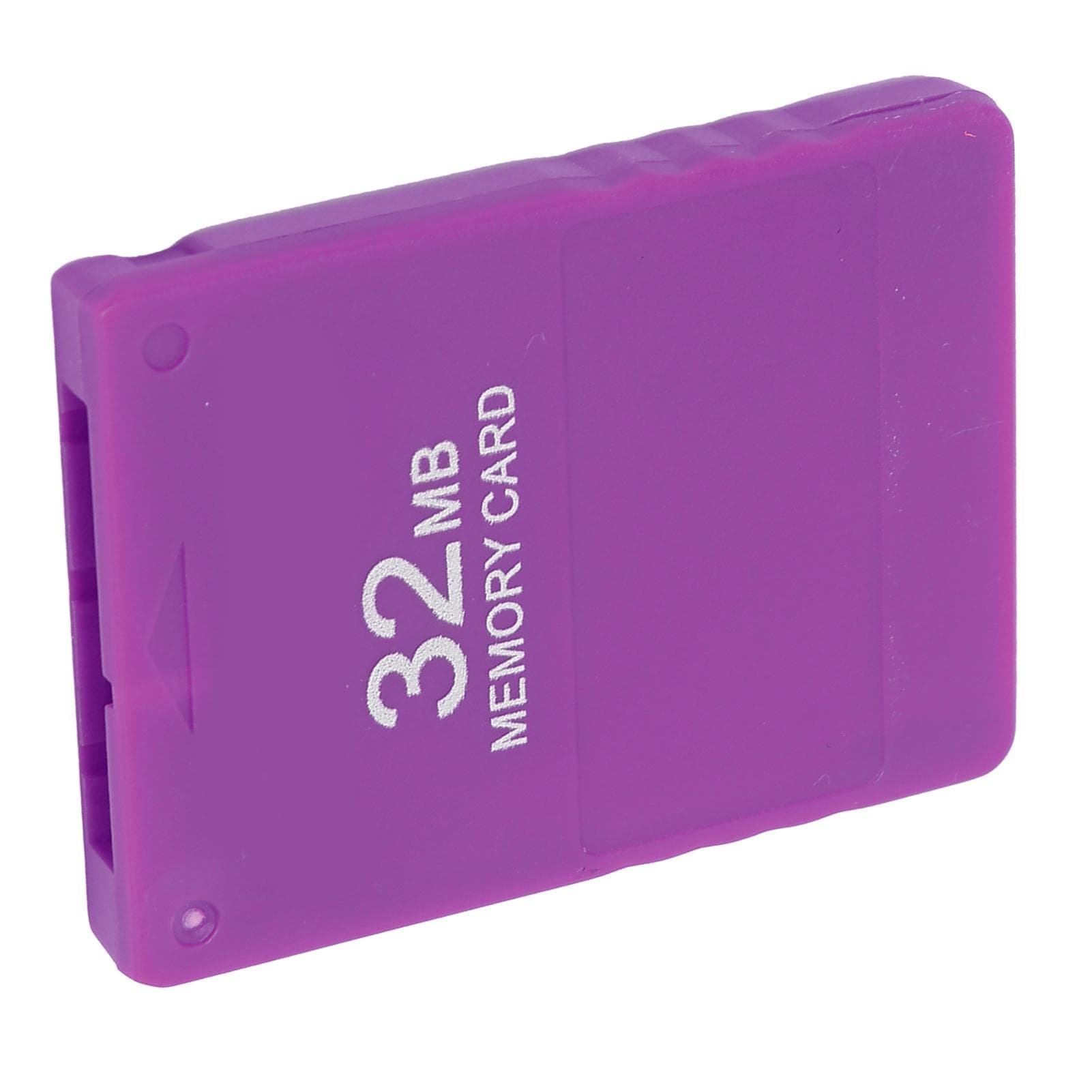 Memory Card 32MB High Speed Efficient Portable Gaming Memory Card for PlayStation 2Orange purple
