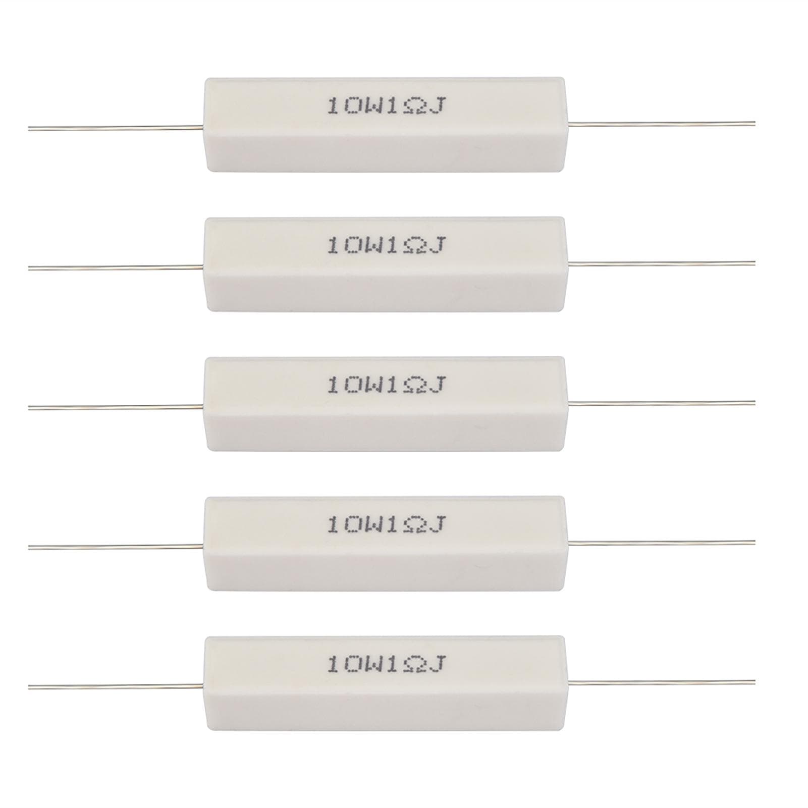 10PCS Speaker Divider Resistor Kit Speaker Divider Cement Resistor 10W 1 Ohm