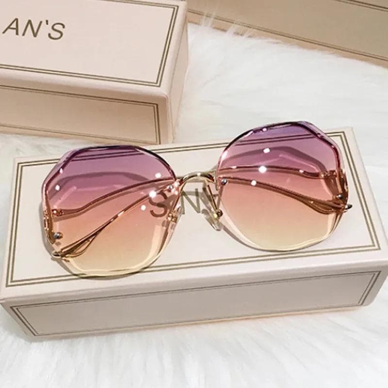 Elegant Square Sunglasses Women Men Designer Mirror Travel Shades Casual Outdoor Sun Glasses Unisex Fashion UV Protection Other
