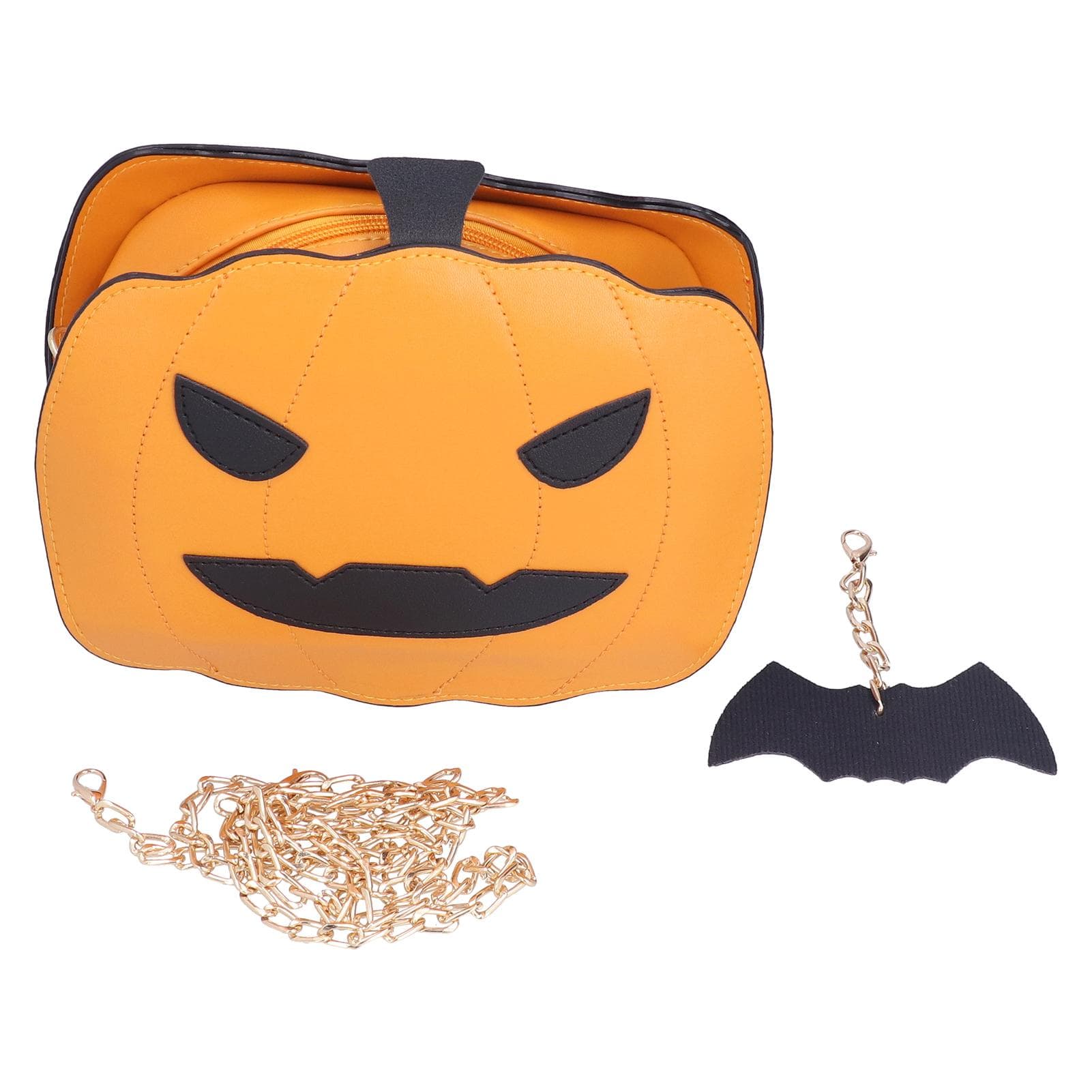 Pumpkin Shaped Tote Bag Large Capacity Halloween Candy Bag Shoulder Bag for Halloween FestivalBrown brown