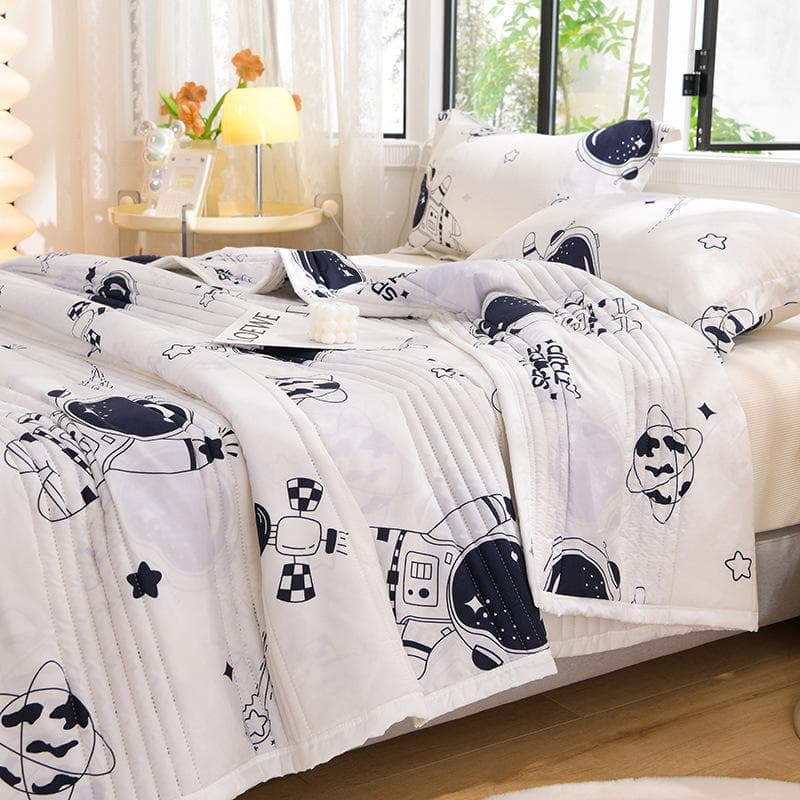 1pc 150/180cm Smooth Silky Air Condition Comforter Lightweight Cold Quilt for Summer and Hot Sleeper Super Cooling Blankets 100x150cm 1pc