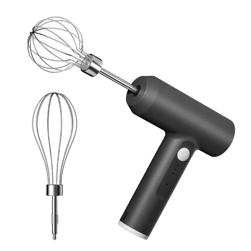 Wireless Electric Food Mixer Portable USB Charging 3 Speeds Egg Beater Baking Dough Cake Cream Mixer Kitchen Tools black