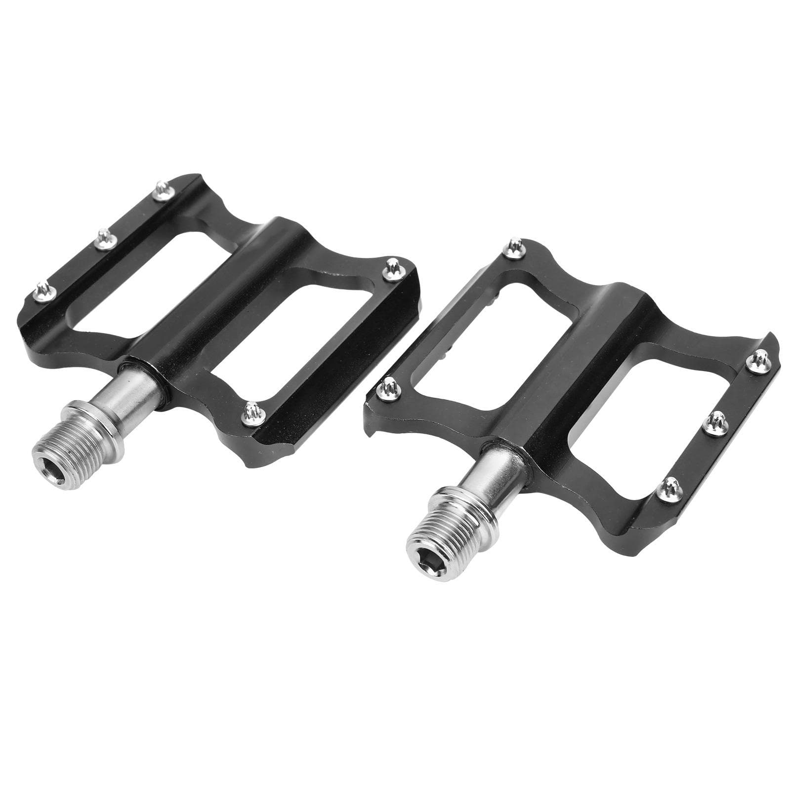 ZTTO Road Bike Ultralight Flat Pedal Aluminum Alloy NonSlip Bicycle Pedal Bike Accessory(Black )