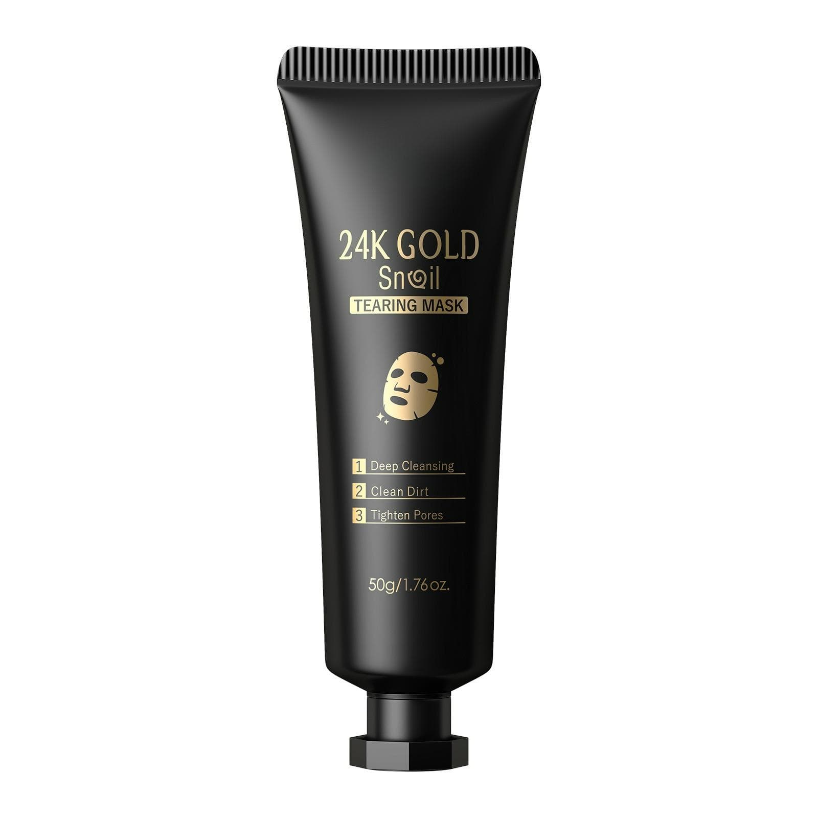 24K Gold Snail Collagen Peeling Mask Face Skincare Dark Spots Remove Blackhead Anti-aging Facial Peel Off Skin Care 50g