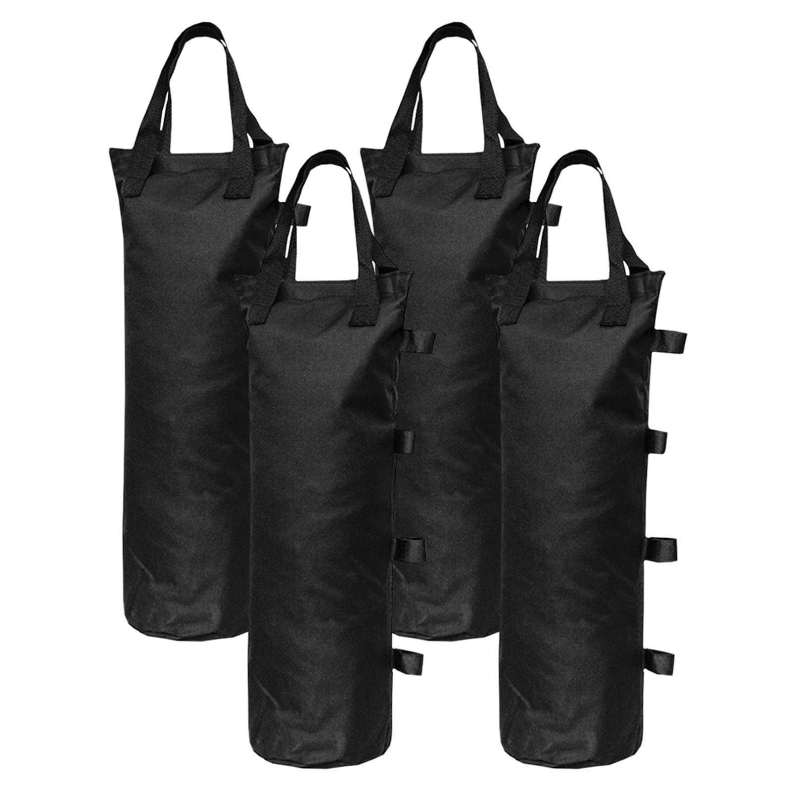 4pcs Sand Weight Bags Leg Weights for Pop up Canopy Tent Sun Shades Umbrella Weighted Feet Bag black