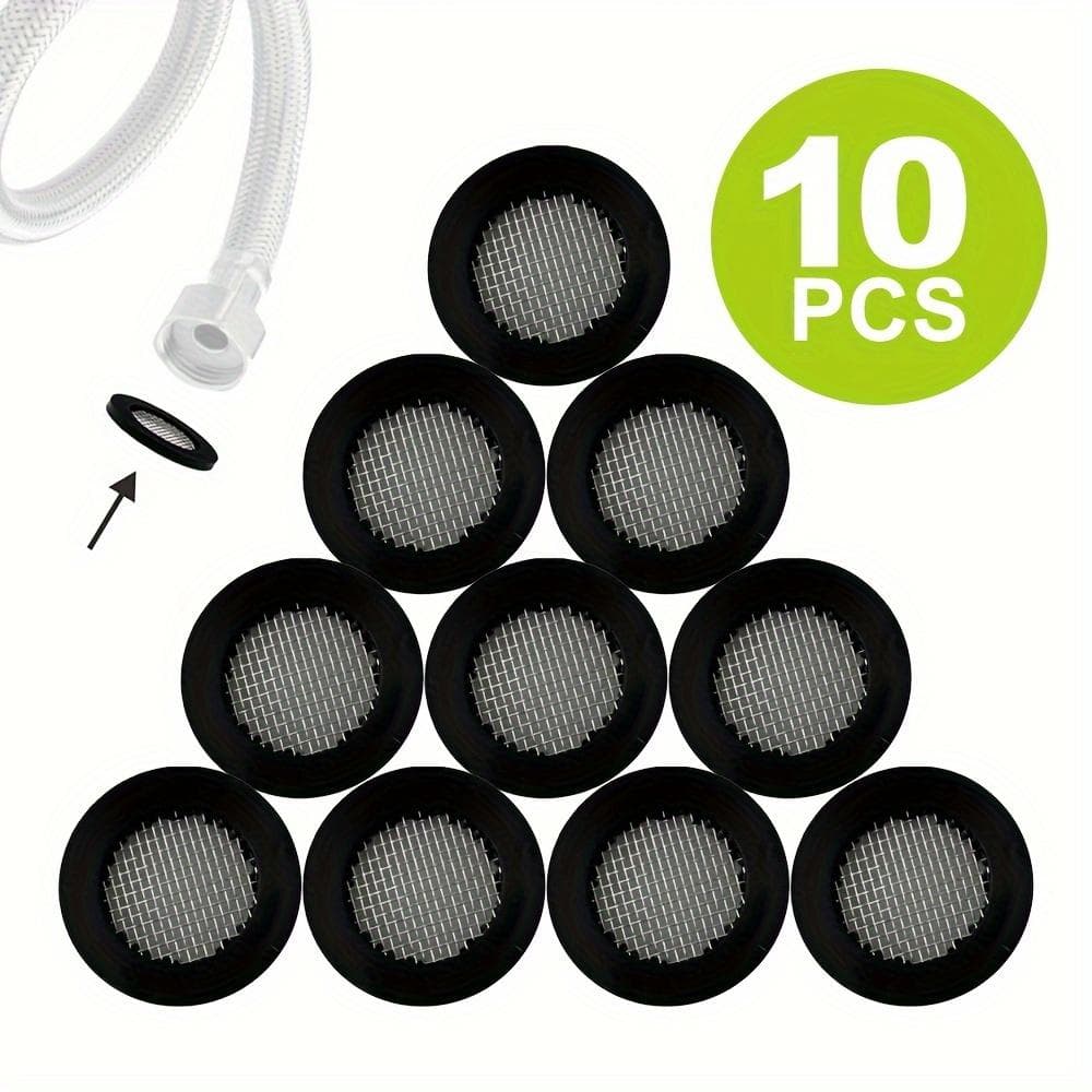 Easy Installation without Power! 10 Pcs Filter Washers for 1/2 Inch Shower Hose 10
