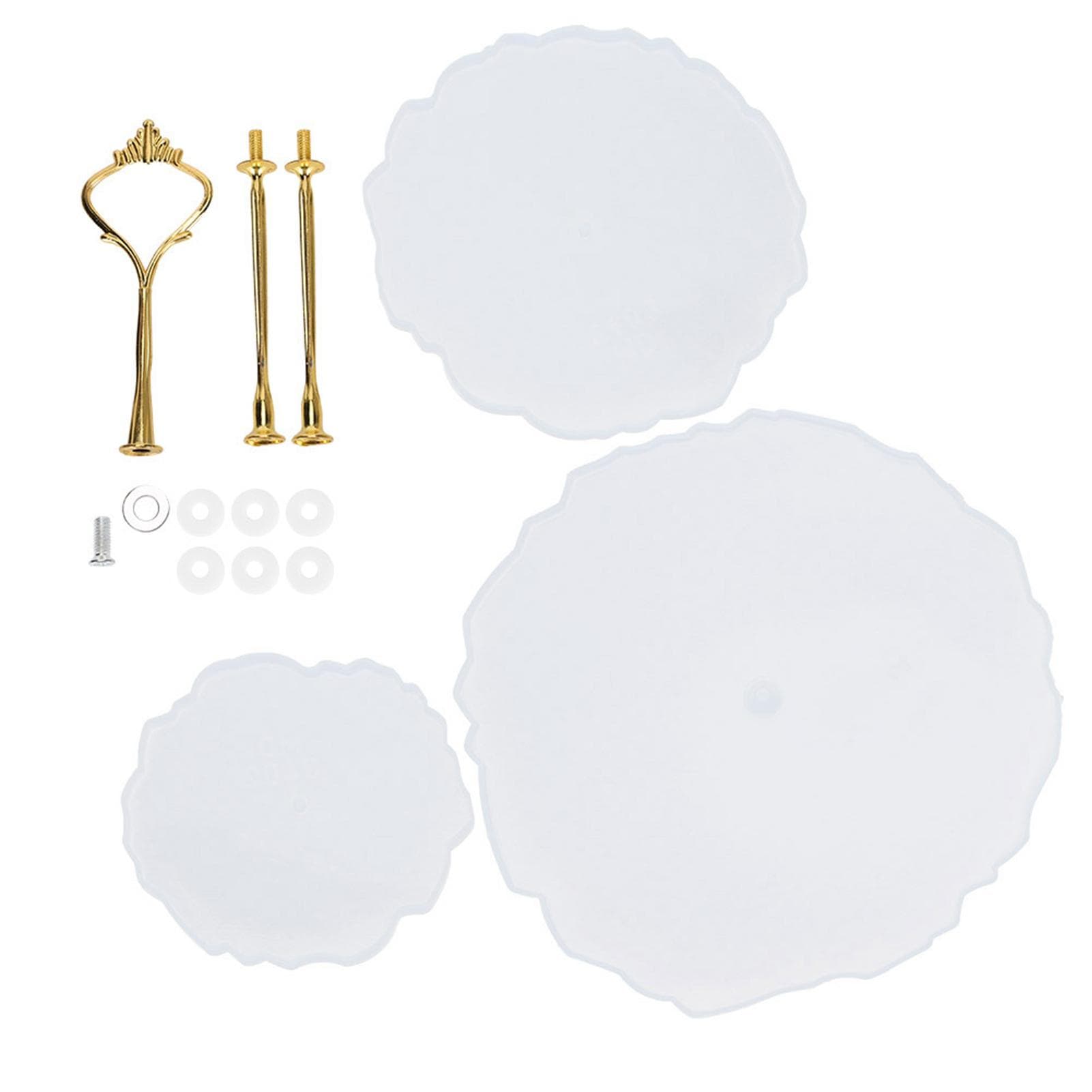 3‑Layer Fruit Tray Molds Round Silicone DIY Hand‑Made Crystal Epoxy Molds Art Supplies