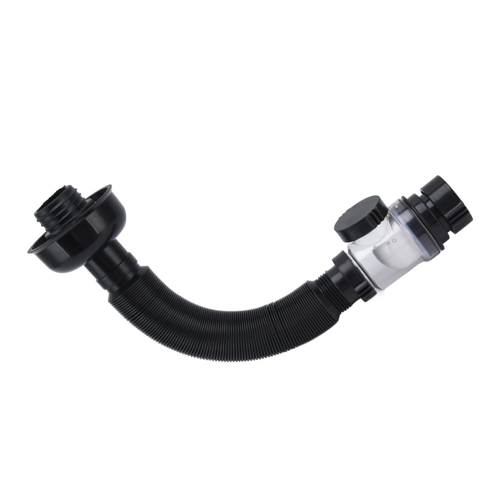 Basin Drain Pipe Wash Basin Sink Drain Hose Flexible PVC Water Pipe for Kitchen Bathroom BlackMulti