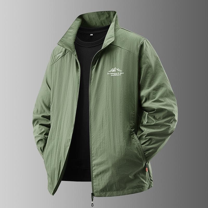 Men's Summer Sun Protection Jacket Ultra-Light Thin Skin-Friendly Breathable UV Proof Fishing Ice Silk Sunscreen Coat 4XL