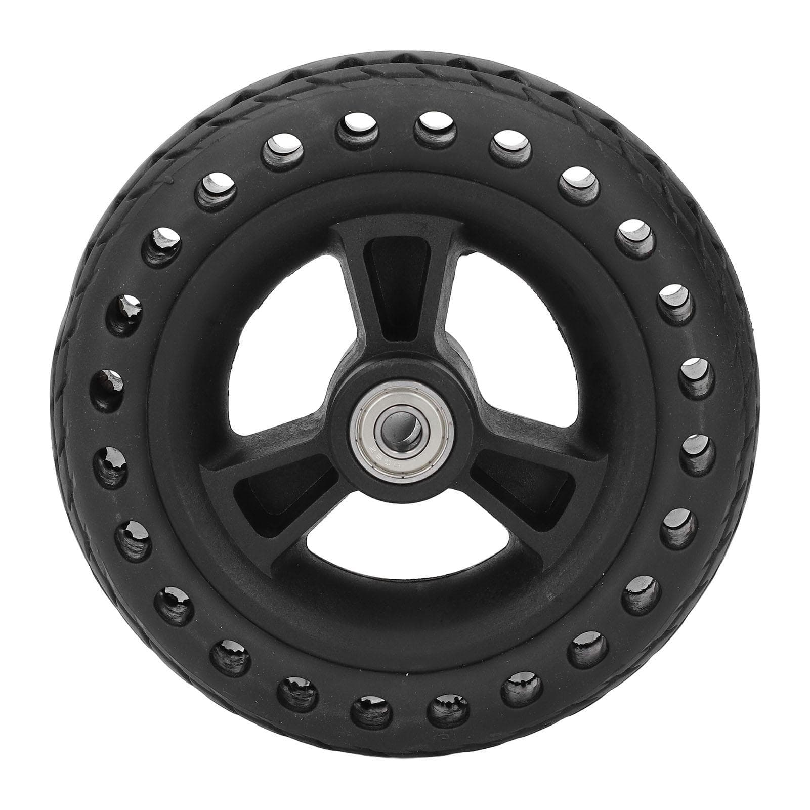 6 Inch Wheel TPE Rubber Solid Tire Non Slip 75KG Load Bearing Hand Cart Replacement Wheel
