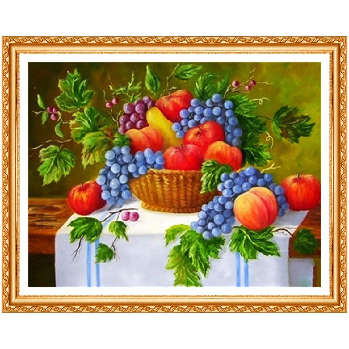 Diamant Painting Diamond Embroidery Fruits 5d Diy Diamond Painting Full Round Diamant Painting 20X30CM