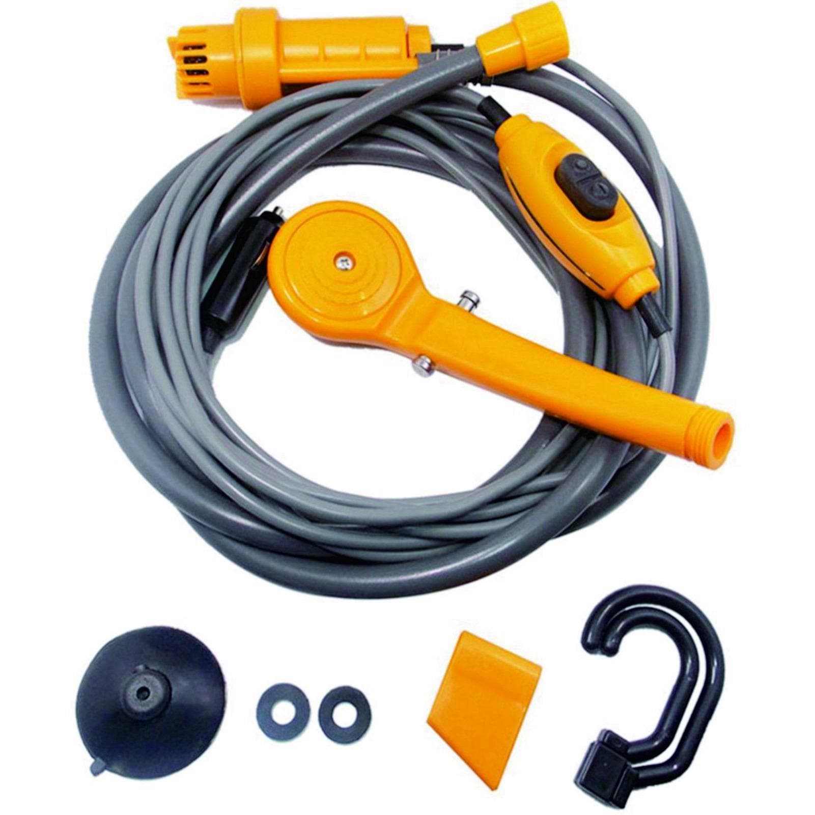 Car Shower Adjustable Water Volume Portable Outdoor Shower for Pet Vegetable Washing Camping DC 12V