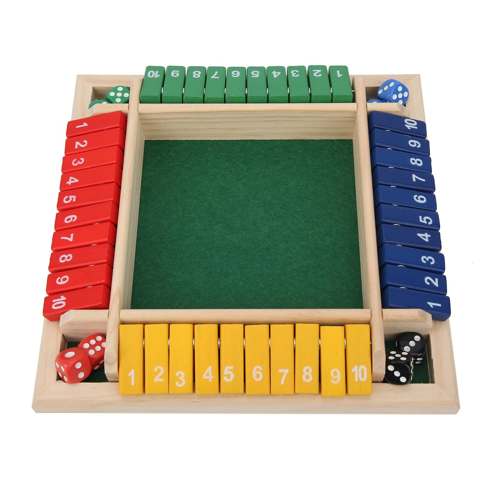 Dice Game Math Game Wooden Board Pub Bar Party Family Parent Child Interactive Game
