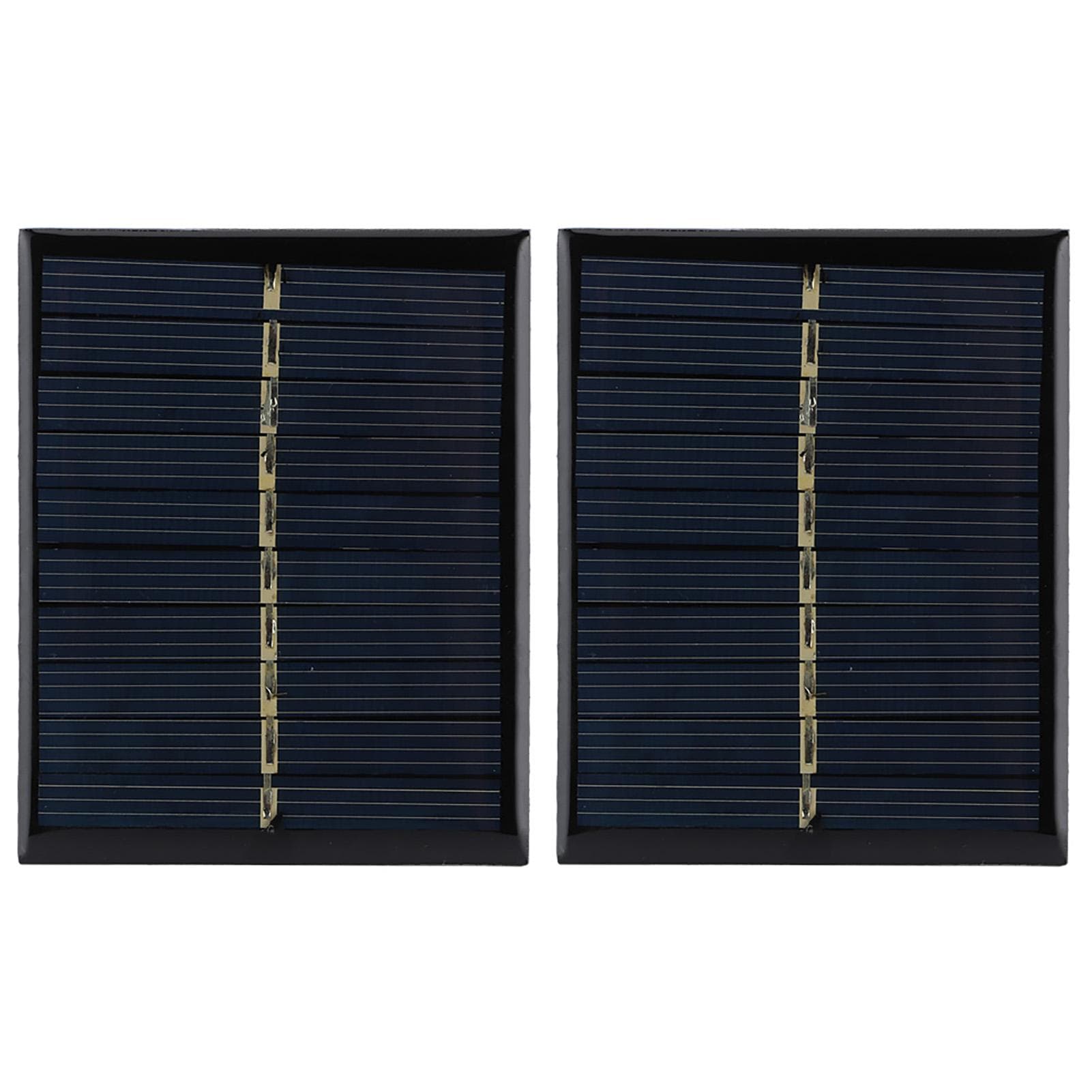 2pcs/ Set 0.5W 5V Polysilicon Solar Panel Charging Board fot Home DIY Projects Toys Battery Chargers