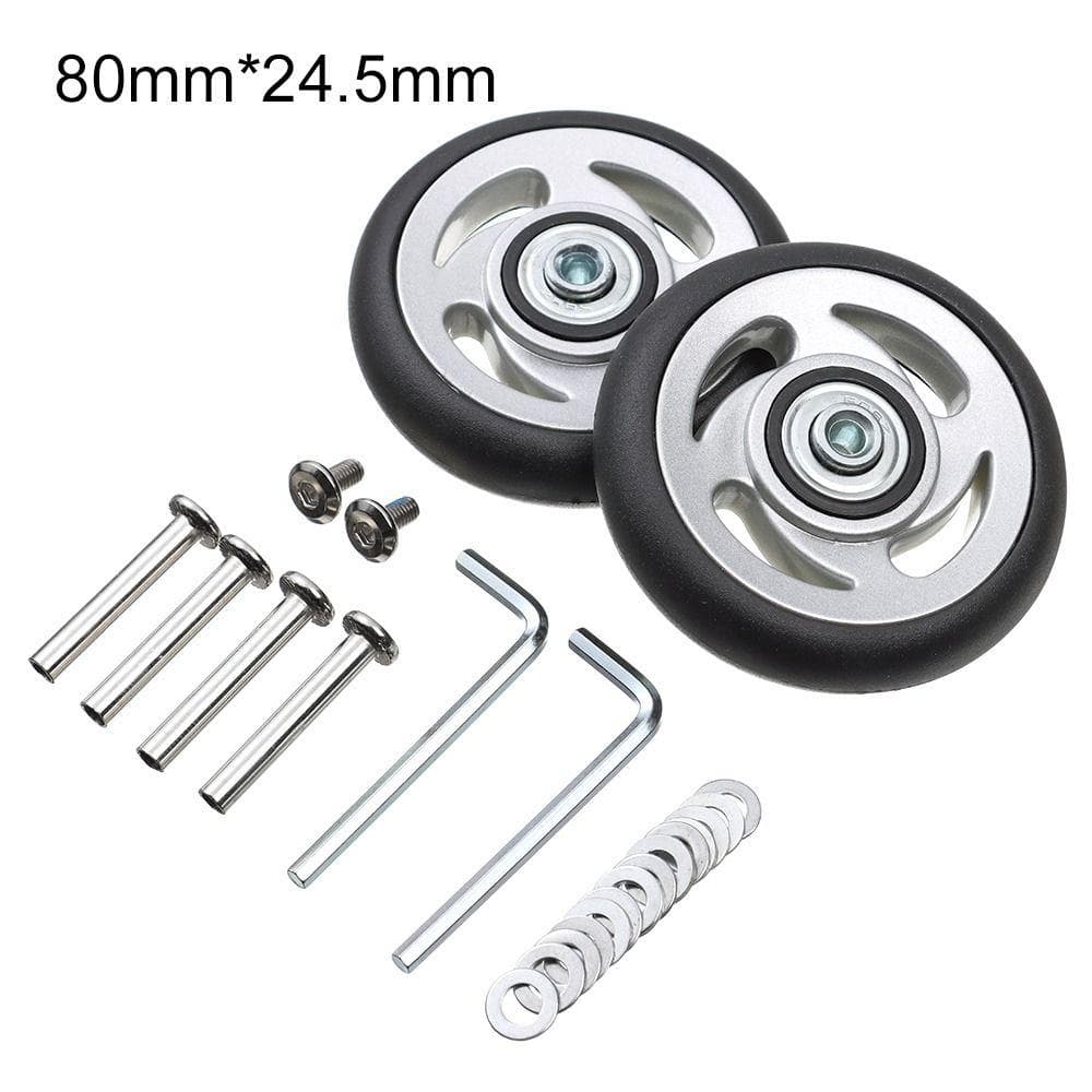 With Screw Caster Wheel Repair Kit Suitcase Parts Axles Replace Wheels Travel Luggage Wheels 80mm*24.5mm