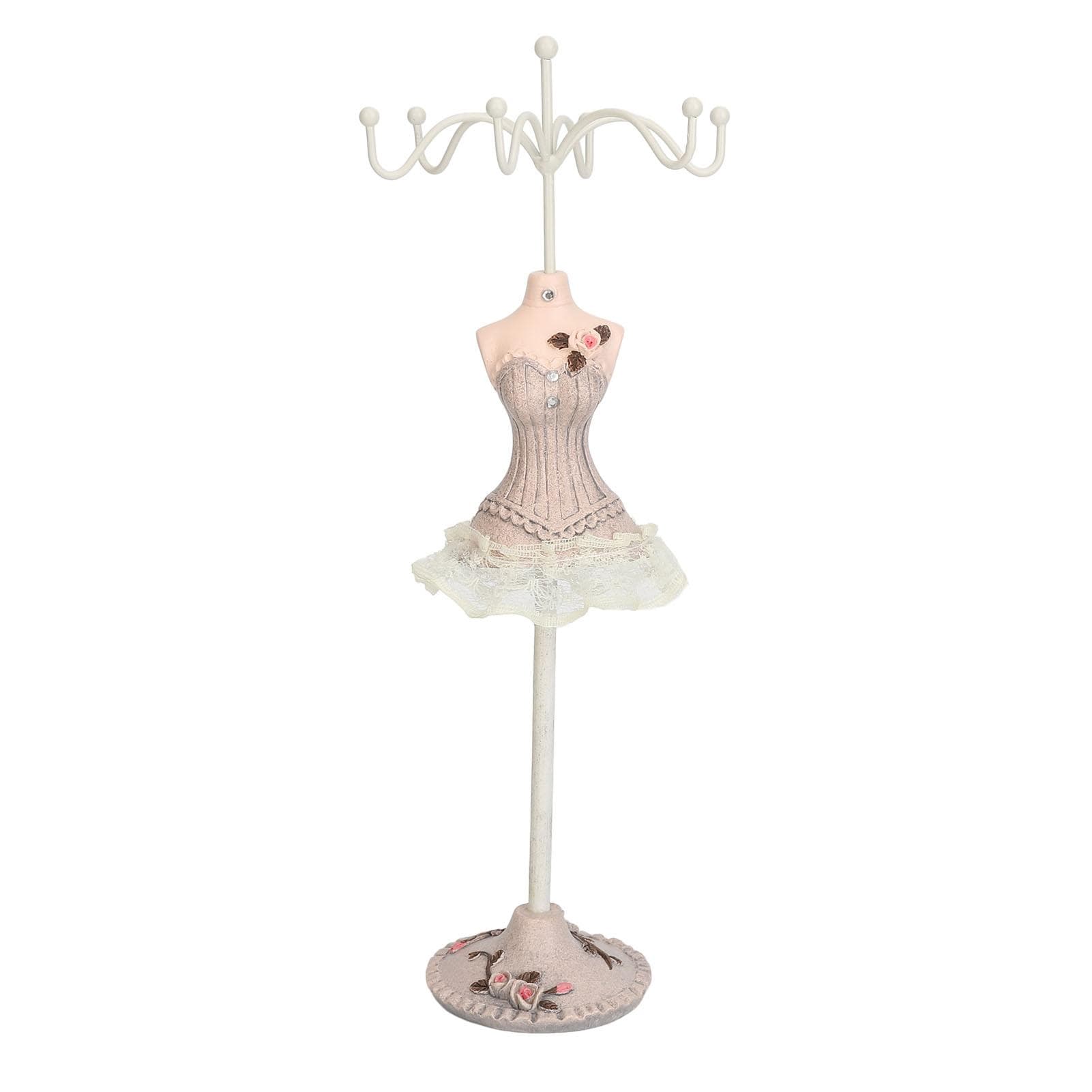Mannequin Dress Jewelry Display Stand Model Dress Earrings Necklace Jewelry Organizer Decorative