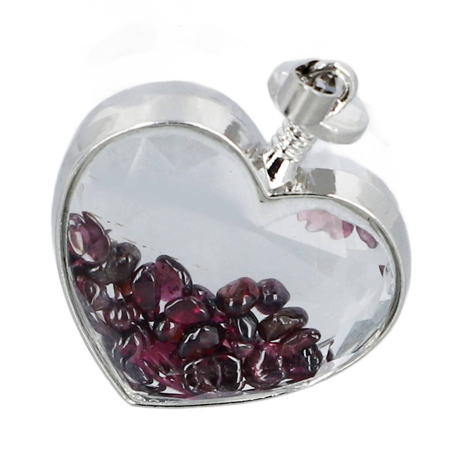 Heart Shape Bottle with Crushed Stone Glass ing Bottle for Art Craft Party Wedding Desktop