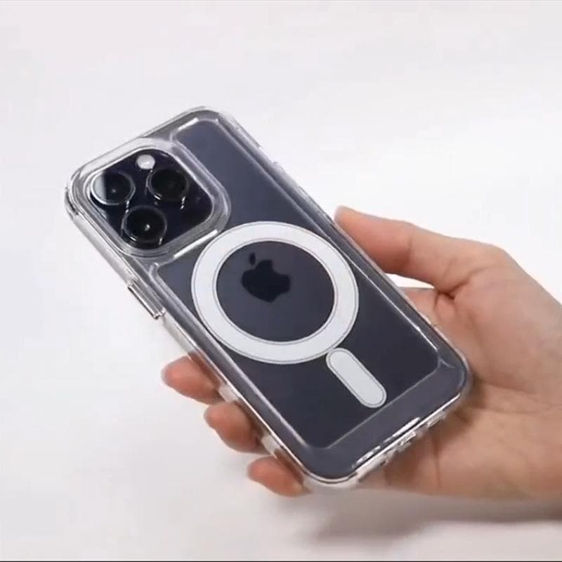 Applicable To IPhone15 Space Magnetic Case Apple 13/14 Simple Magsafe Magnetic Protective Case Apple 16Plus