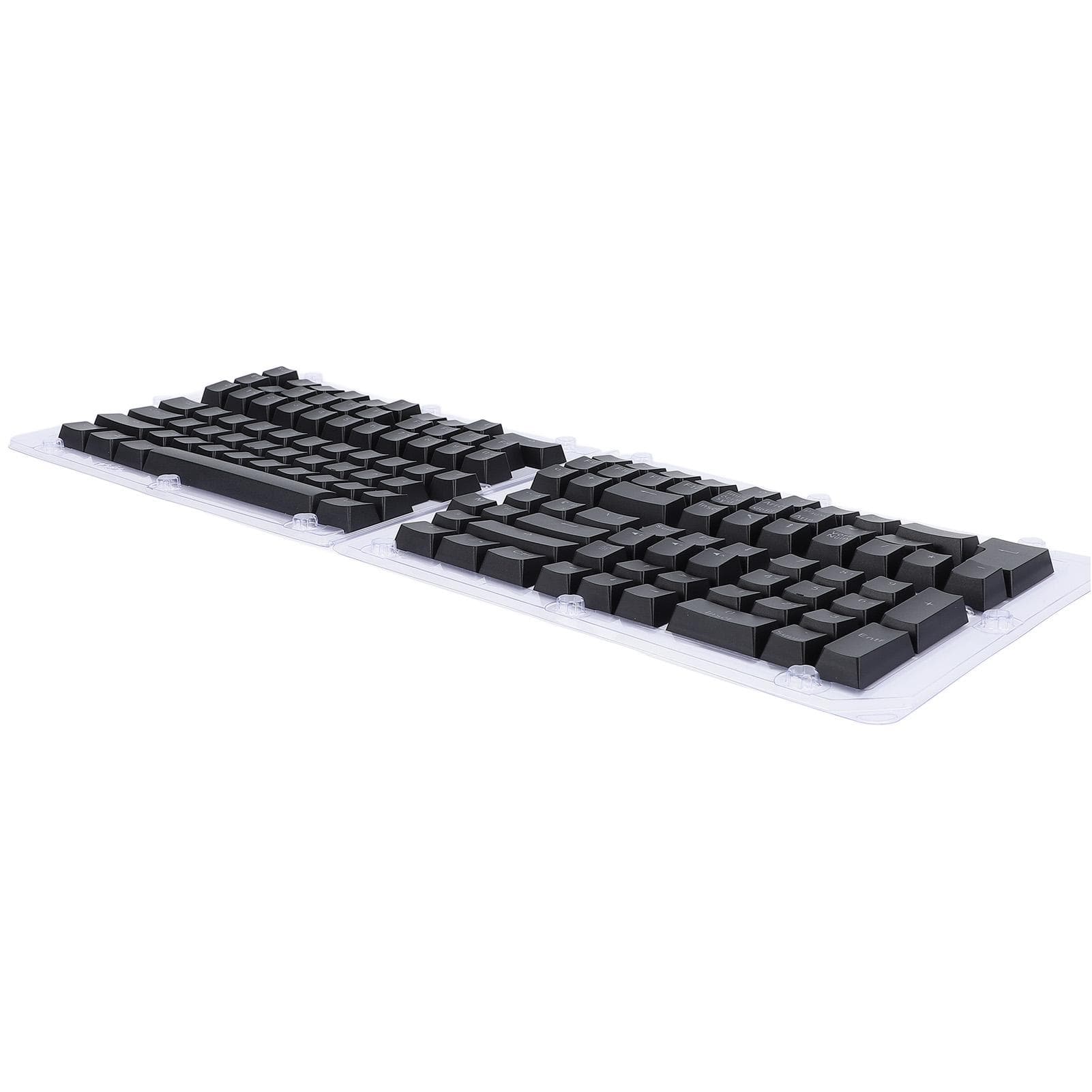 132 Keys French Keyboard Keycaps Minimalist Mechanical Keyboard Keycaps for 61 64 68 84 87 96 98 black