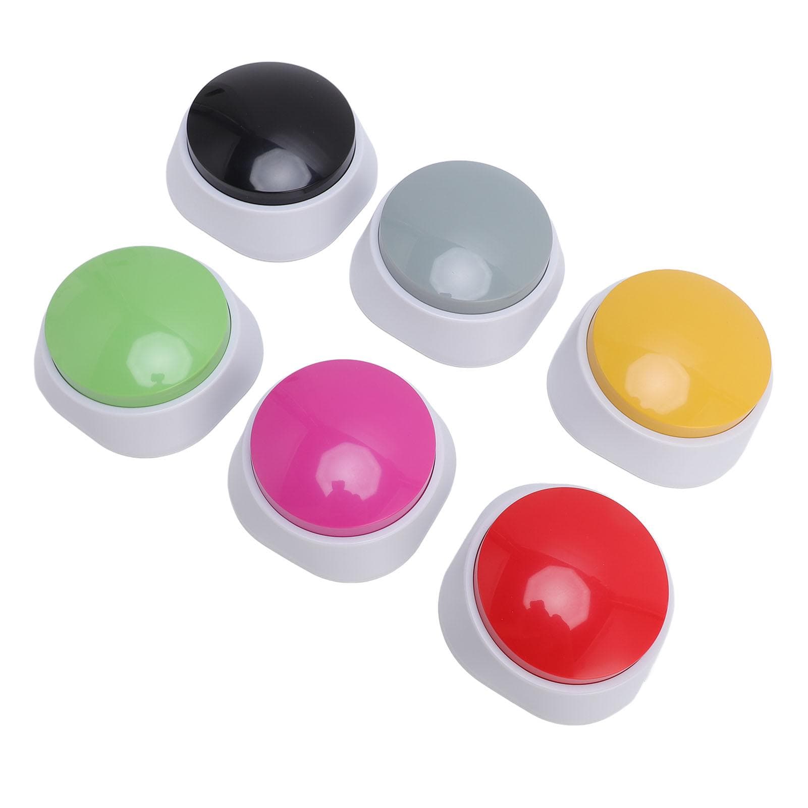 6PCS Voice Recording Buttons Clear 30 Seconds Recording Multifunctional Voice Pet Buzzer Training