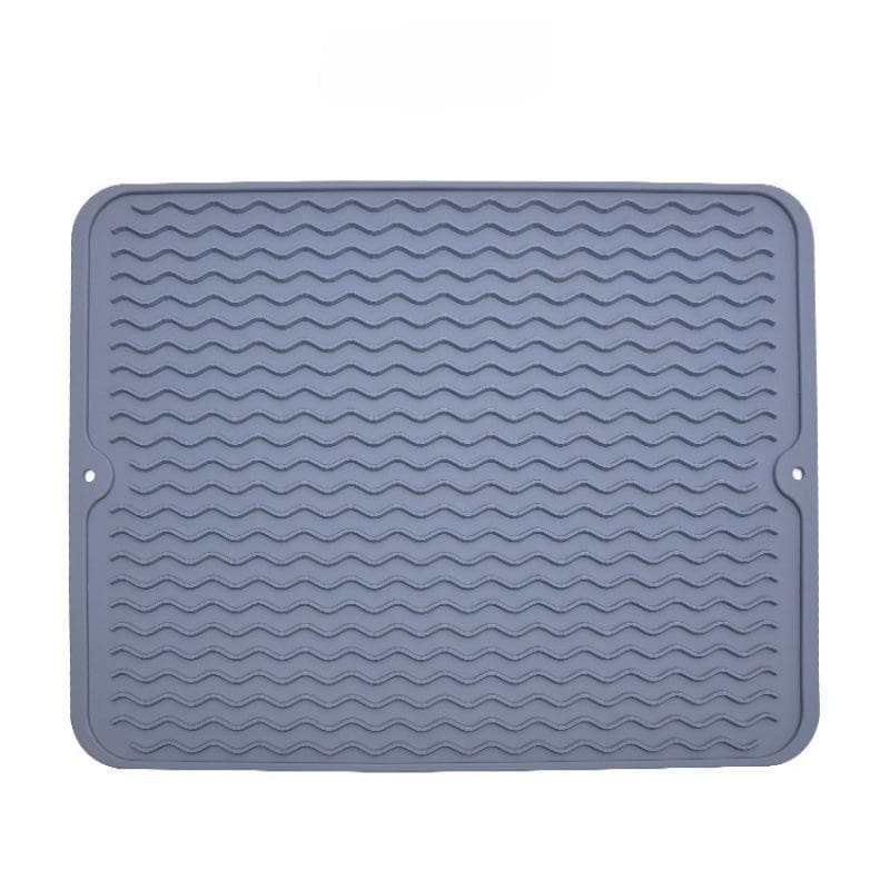 Silicone Dish Drying Mat Large Dish Drying Mat Counter top Mat Dish Draining Mat Sink Mat Large Silicone Trivet Thickened heat-resistant pad