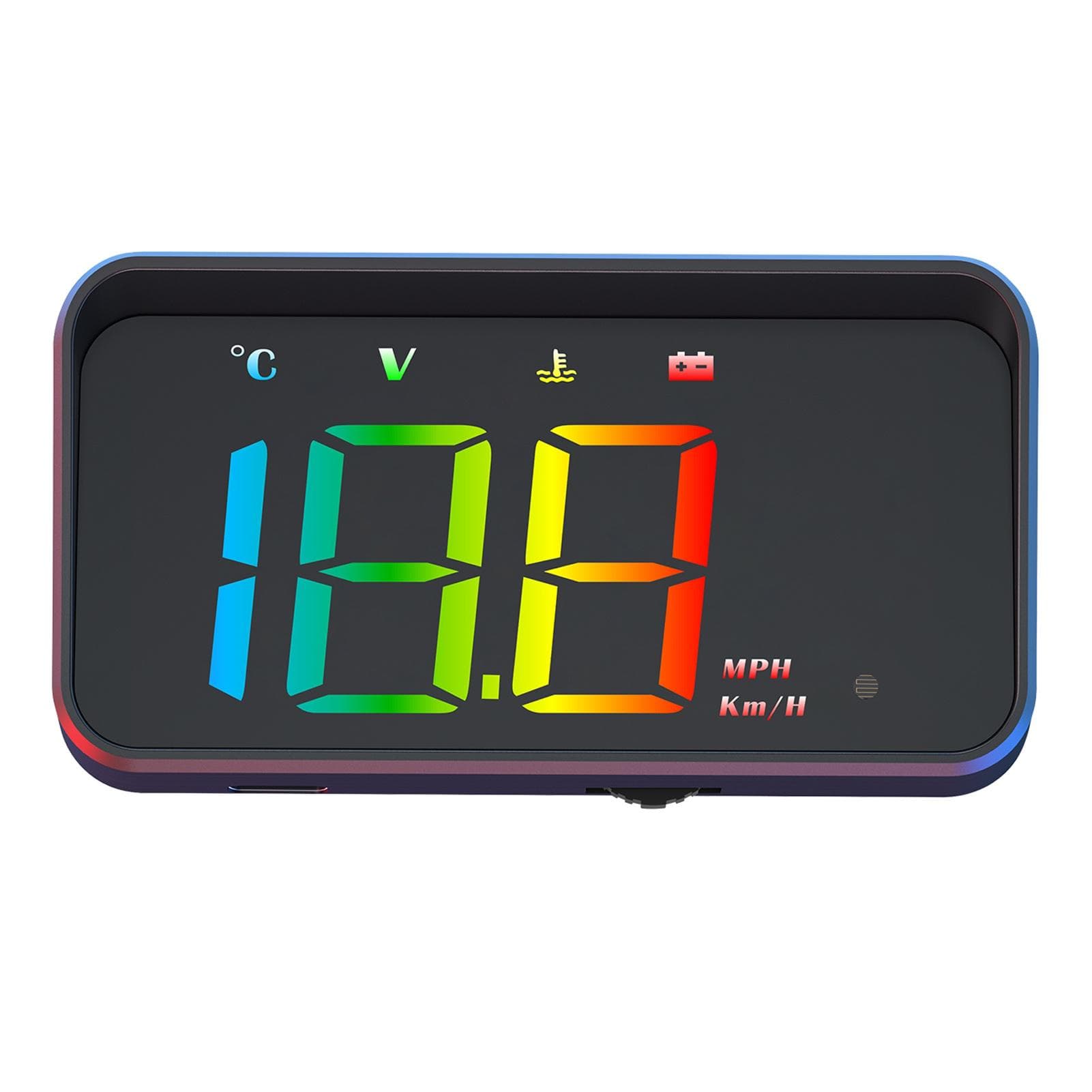 HeadsUp Display, Car Digital Speedometer Windshield Projector with Speed, Water Temperature,