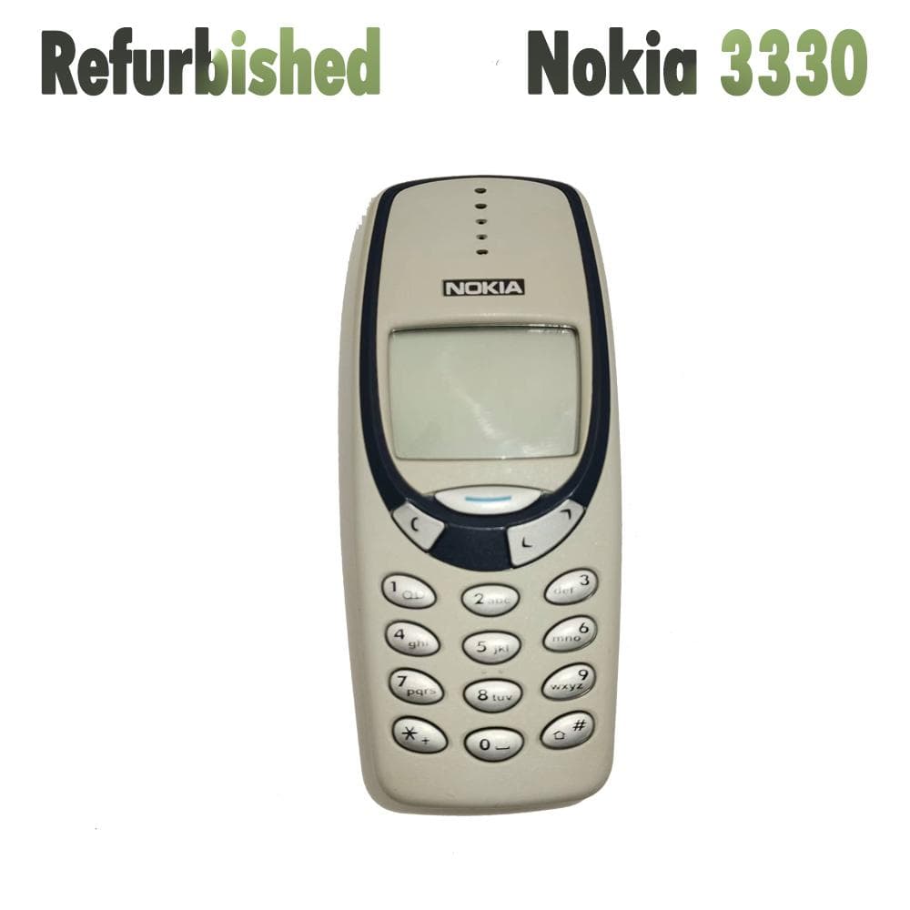Refurbished Nokia 3330 Original Unlocked Phone GSM 900/1800 With 1 SIM Simple set gray