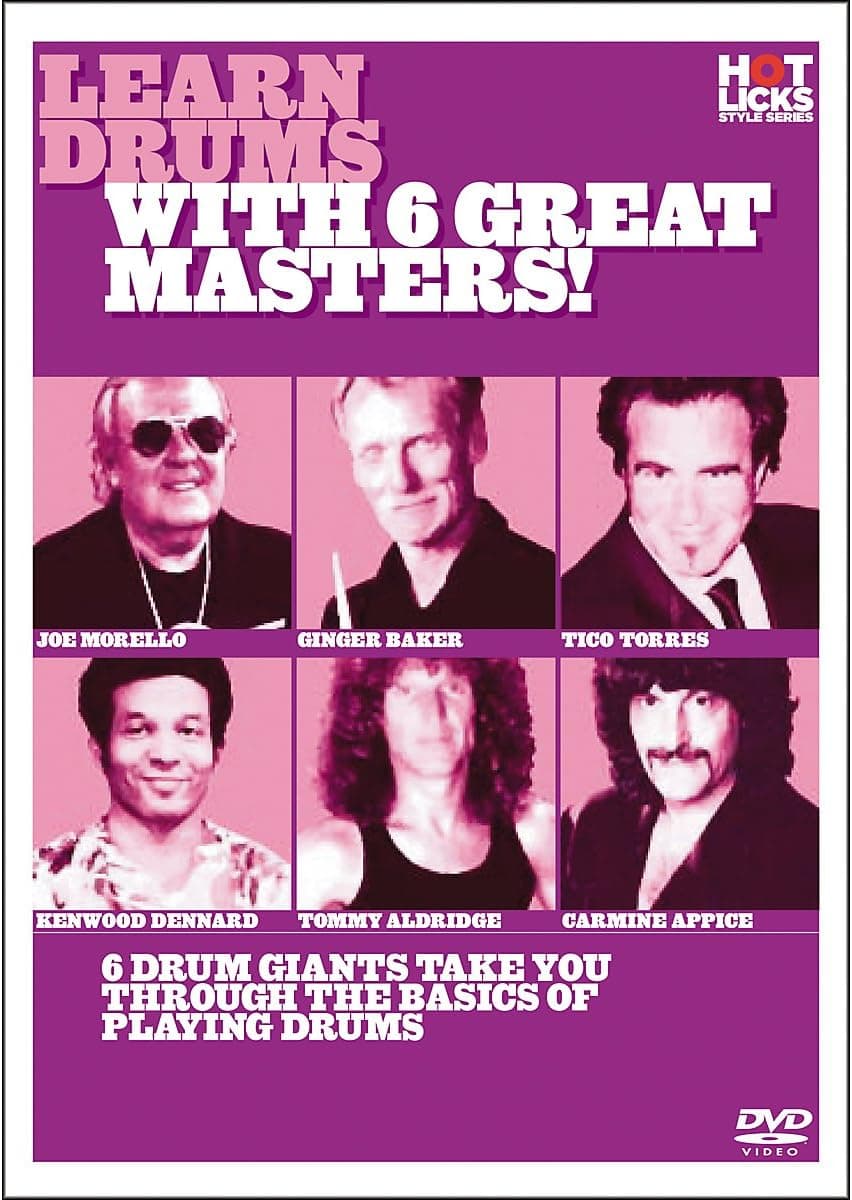 DVD VARIOUS - Learn Drums With 6 Great Masters HOT712 Japan Movies & DVD Used