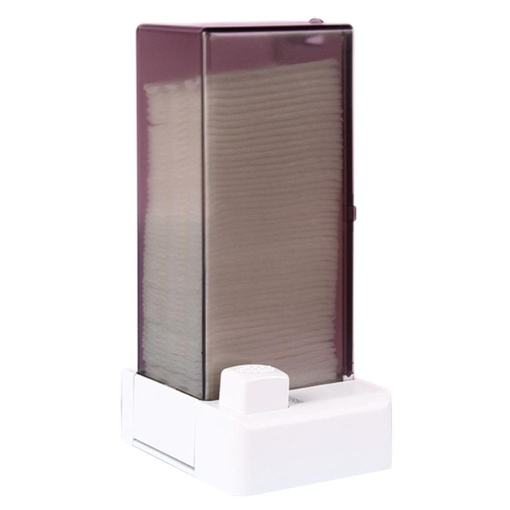 Automatic Cotton Pad Dispenser Press Out Makeup Cotton Holder Dispenser Cosmetic Cotton Pad grey