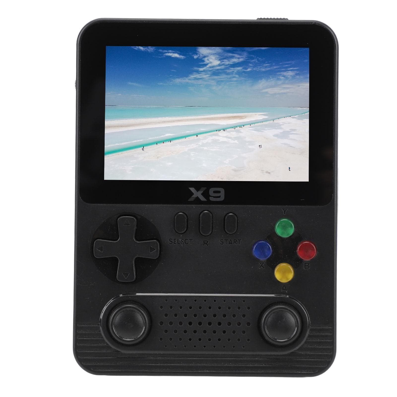 Handheld Games Consoles 3.5 Inch IPS Screen Support Connecting TV Two Players Portable Game Player black