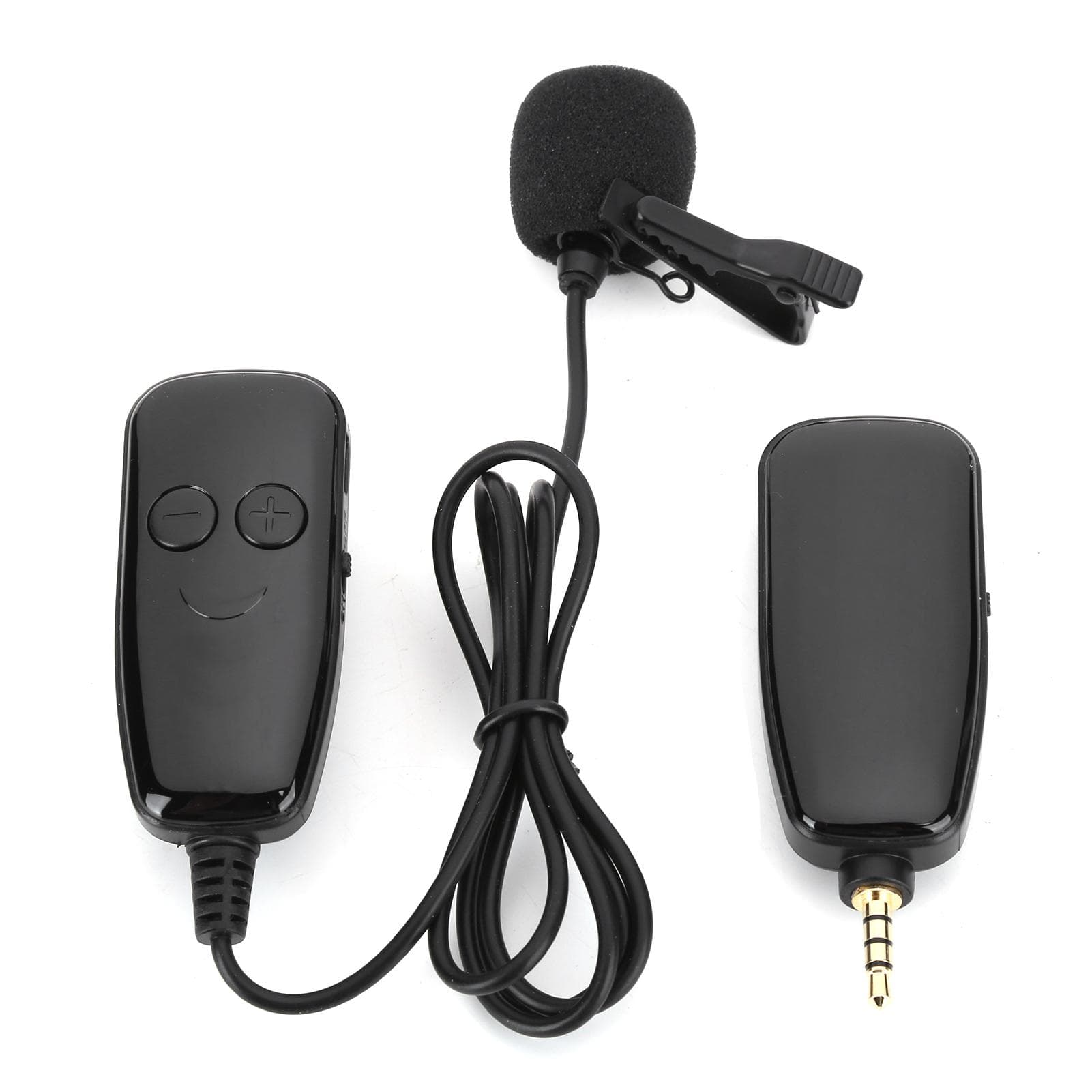 3.5mm UHF Microphone Clip Type Wireless Live Recording Vlog Interview Electric Accessory
