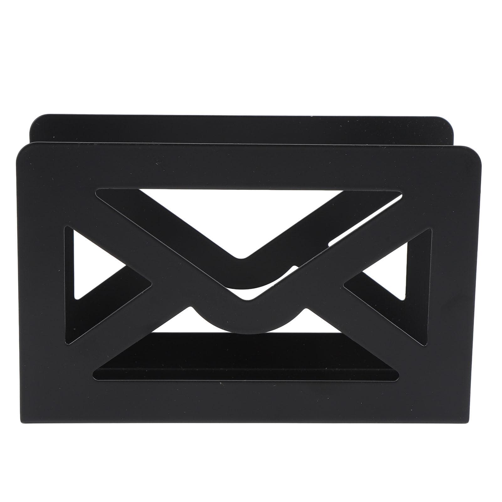 Desktop Metal Mail Holder Modern Black Letter Organizer Multifunctional Letter Sorter Organizer