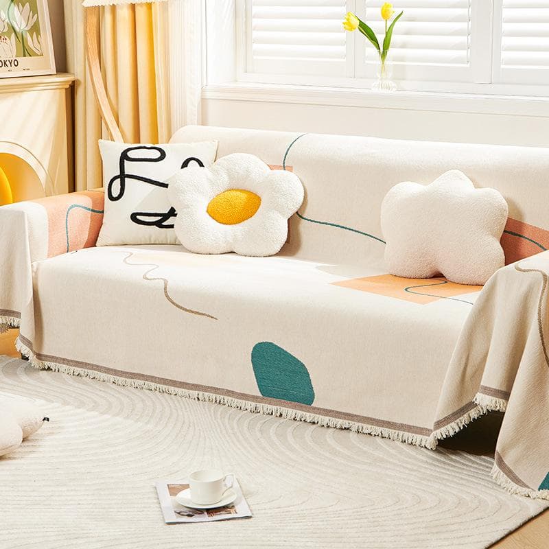 Nordic Sofa Throw Blankets Outdoor Camping Picnic Large Blanket Leisure Relax Beach Towel Bohemia Travel Rug Tassels Linen 180x130cm