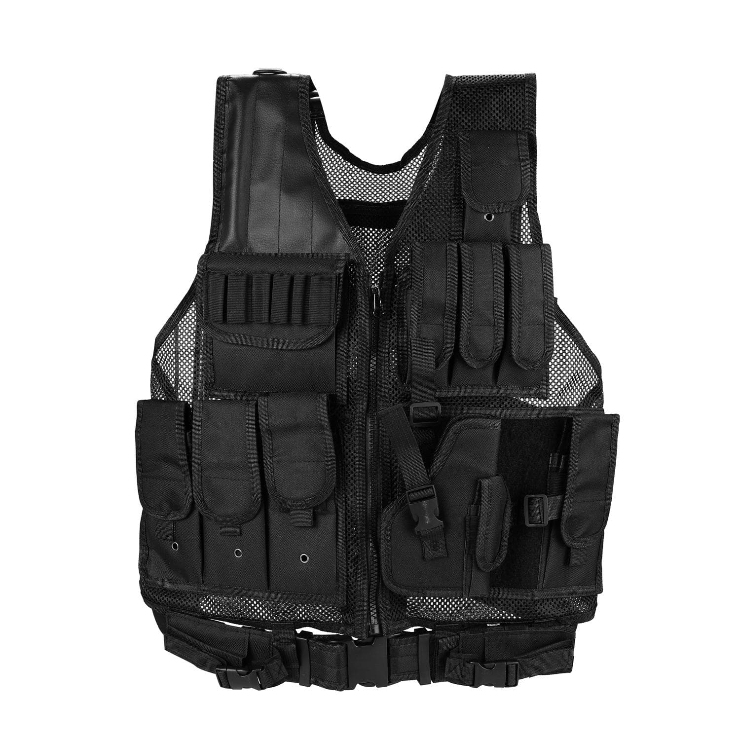 Multi-functional Breathable Vest Outdoor Quick Disassembly CS Field Protections Vest Training black