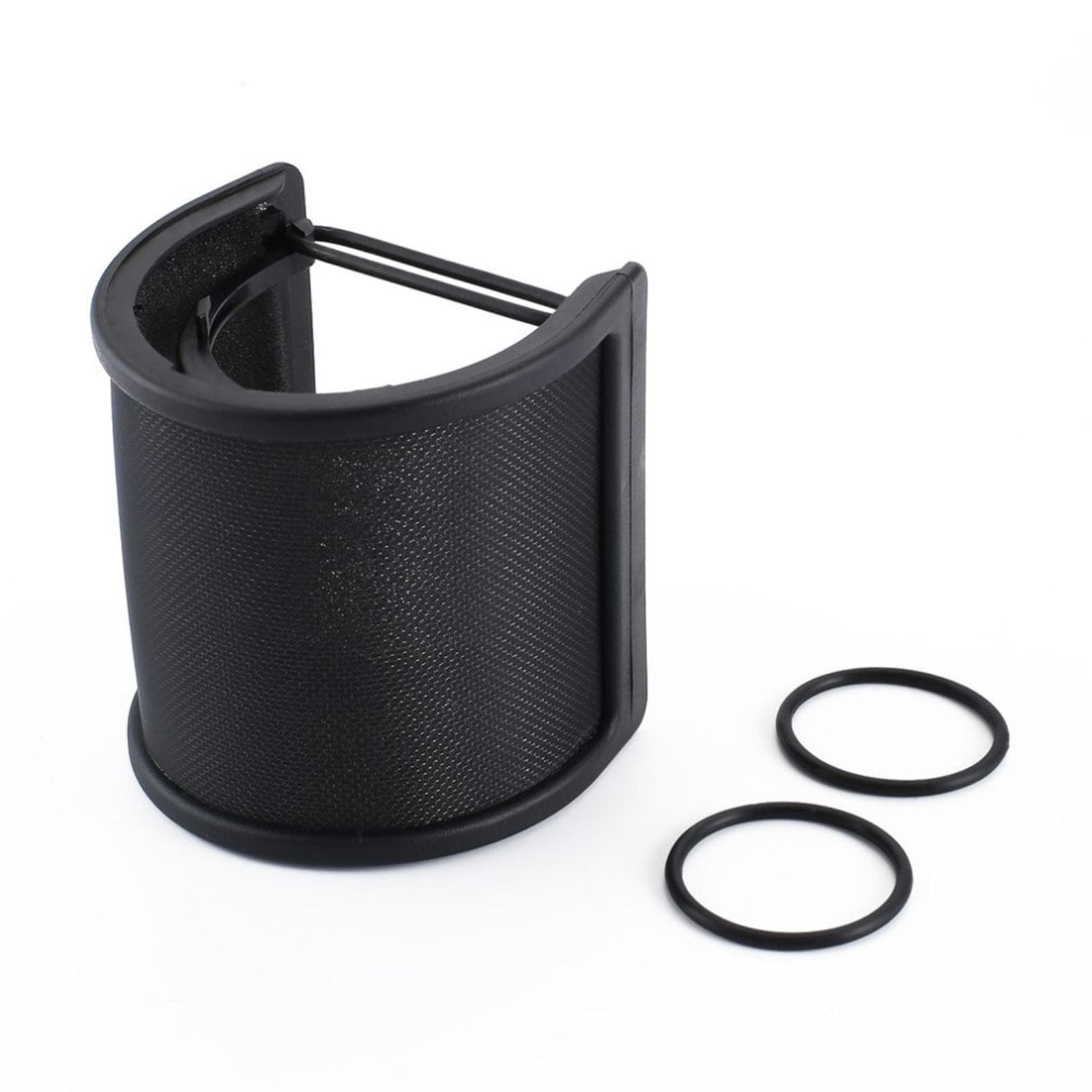 Microphone Pop Filter Professional Metal Microphone Pop Filter Shield Blowout Preventer Net black