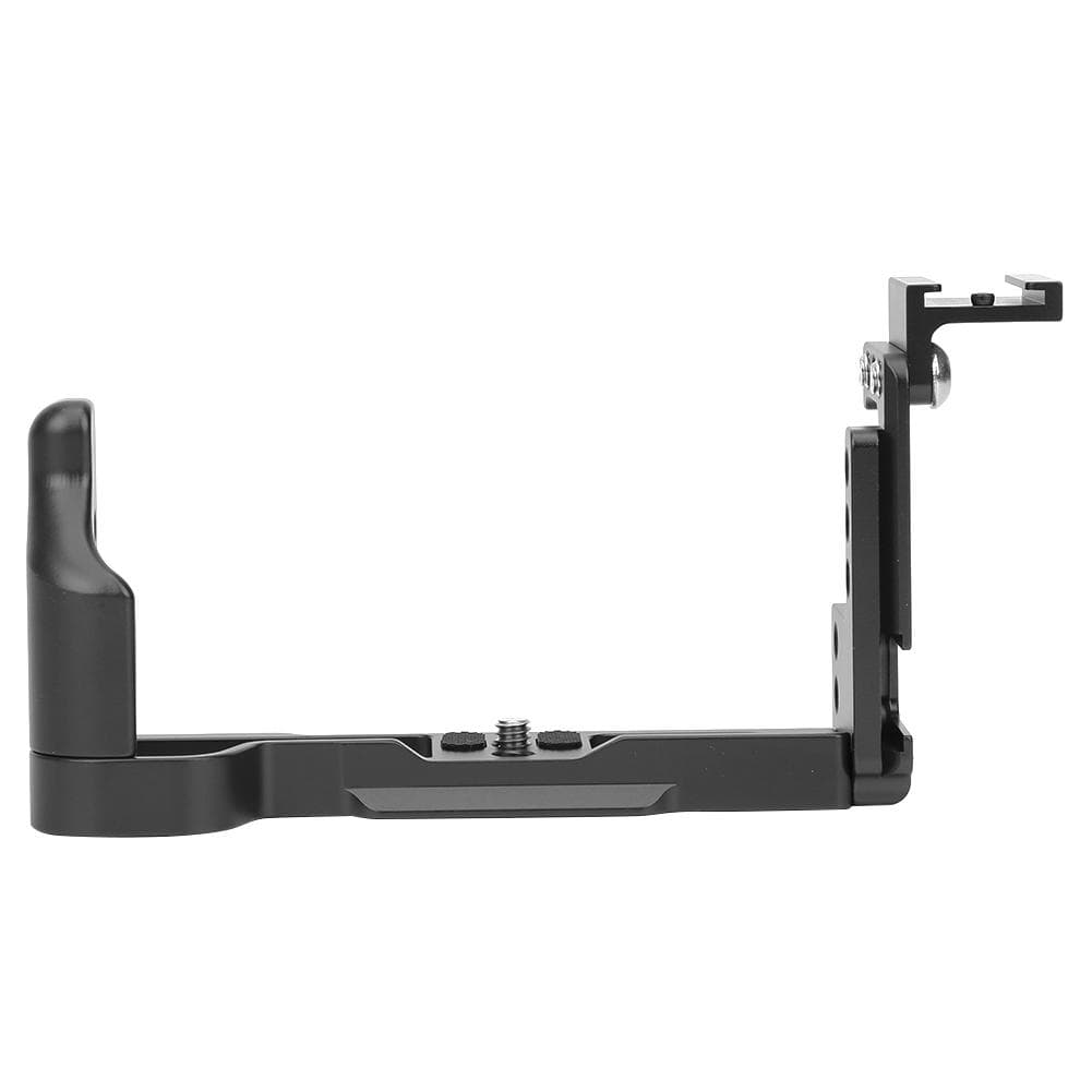 Metal Microphone Stand L Quick Release Plate Vertical Shooting Handle for Canon M6 Mark IIgray black