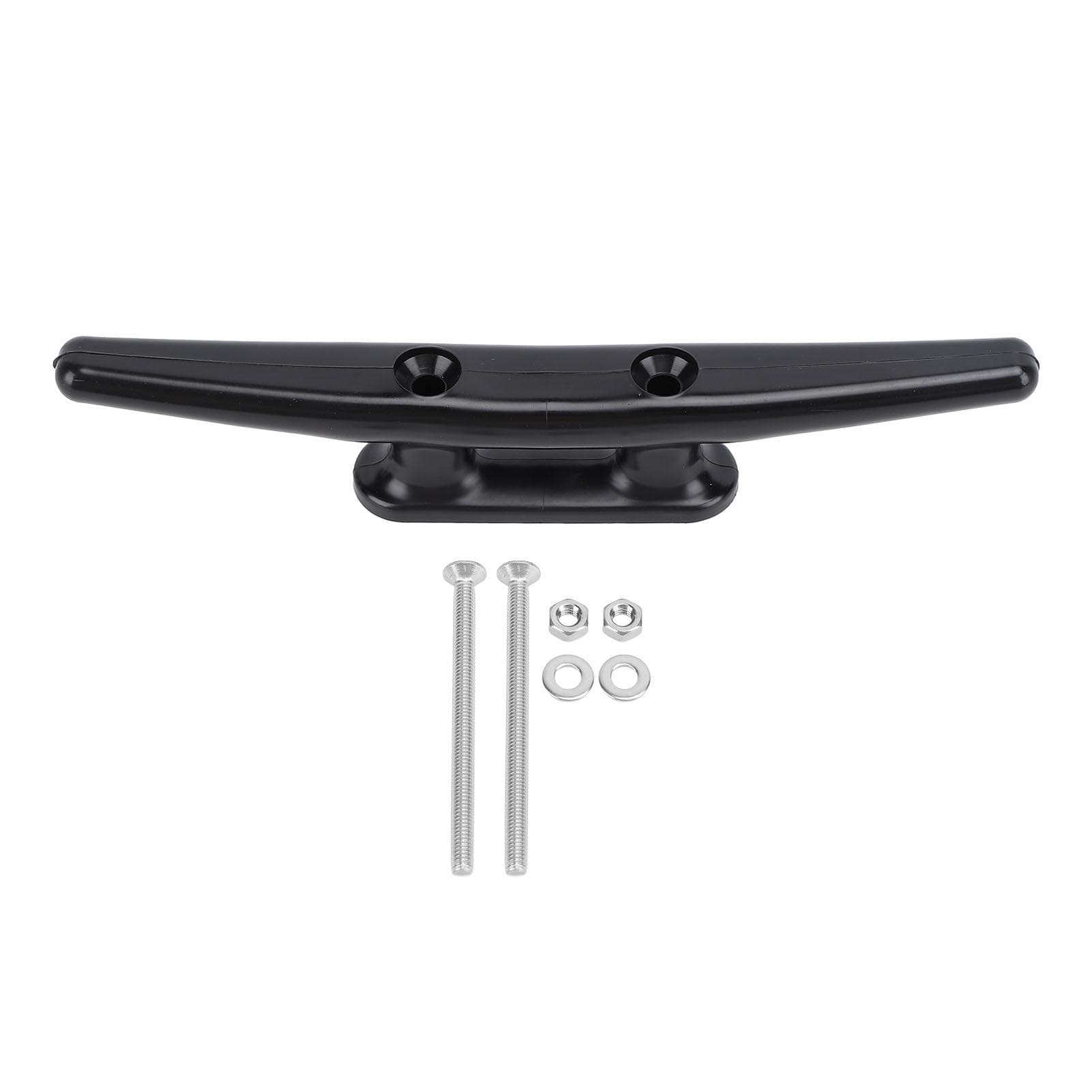 Boat Cleat Black Nylon Strong Tensile Strength Dock Cleat for Marine Deck Nautical Decor 200mm