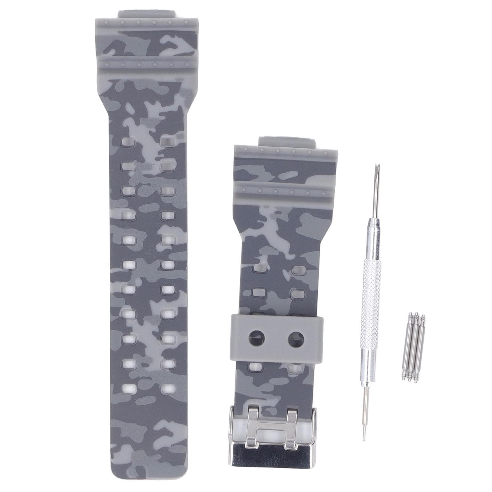 Resin Replacement Watch Band Waterproof Stainless Steel Buckle Men Watch Strap for GA 110 GA 120 GA