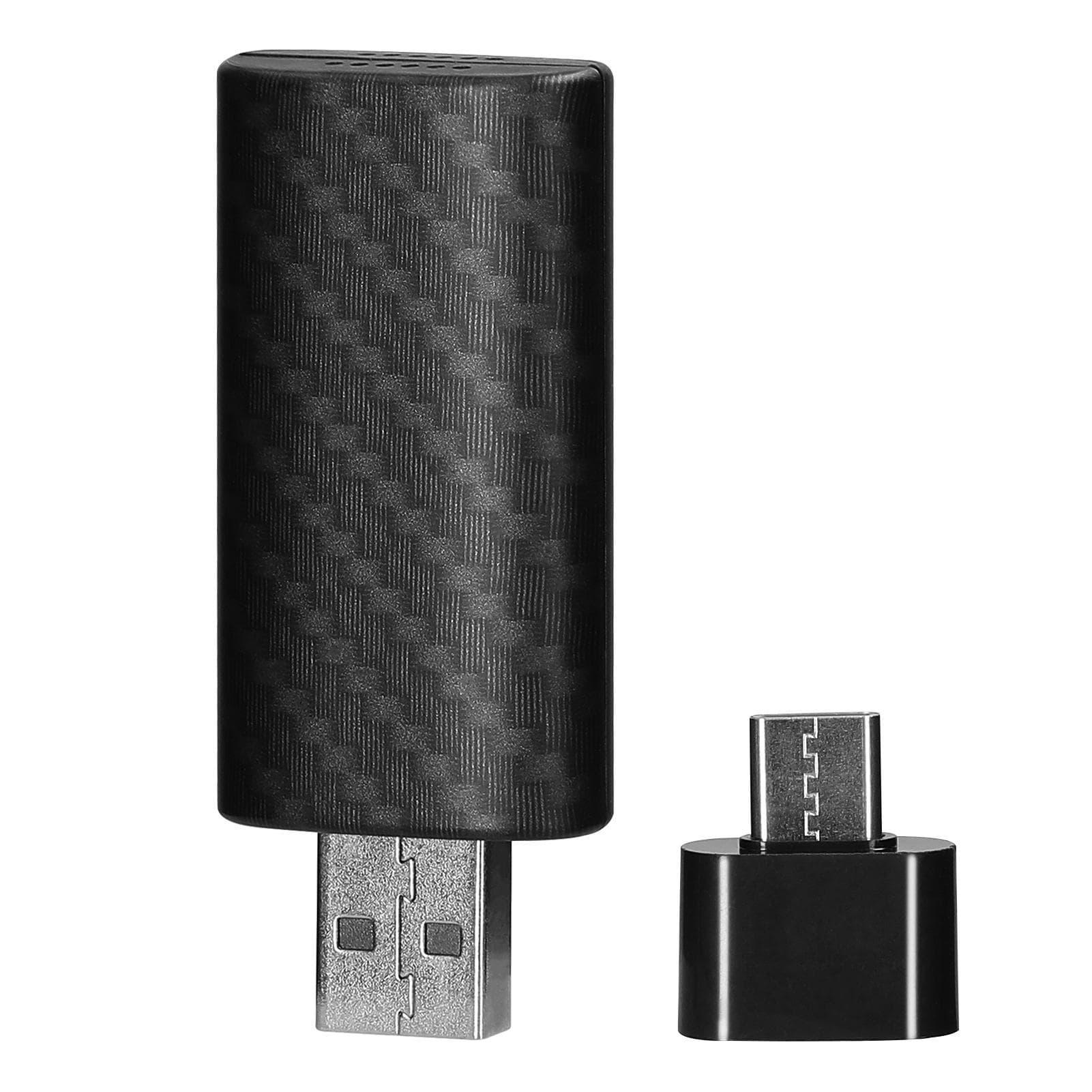 Wireless Transmission Adapter Dongle Car Wired to Wireless Transmission Module AutoMobilePhone black