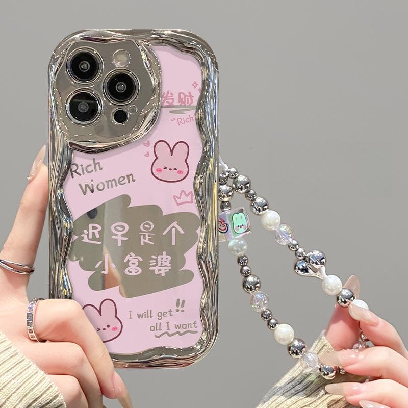 Applicable To Apple 15 Mobile Phone Case IPhone 14 Making Money Chain 13/12 Silver Plating 11 Full-inclusive Silicone 7/8 iphone 14 promax