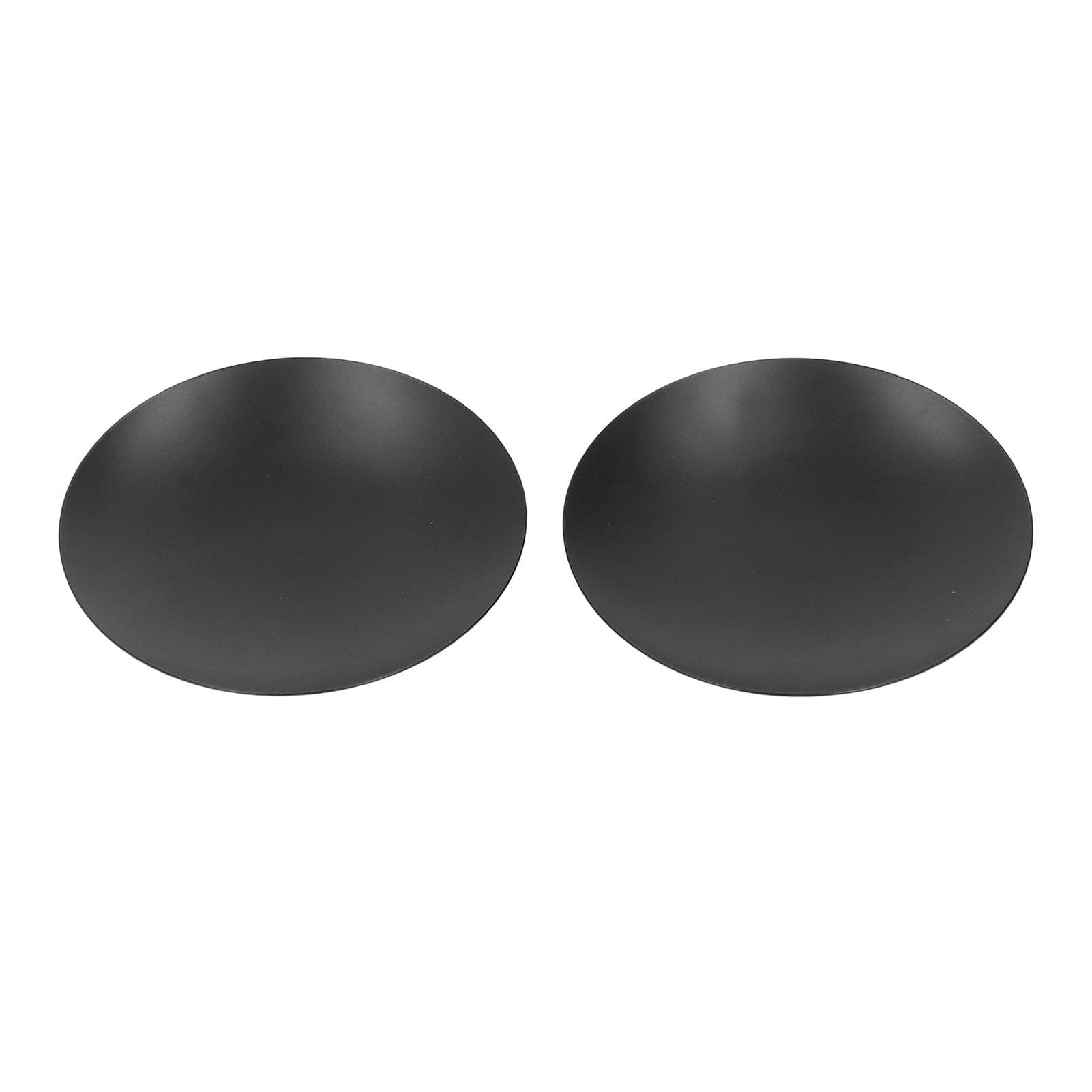 2 Pcs Candle Holder Iron Black Matte Simple Candle Tray Candlestick Holder for Dining Table
