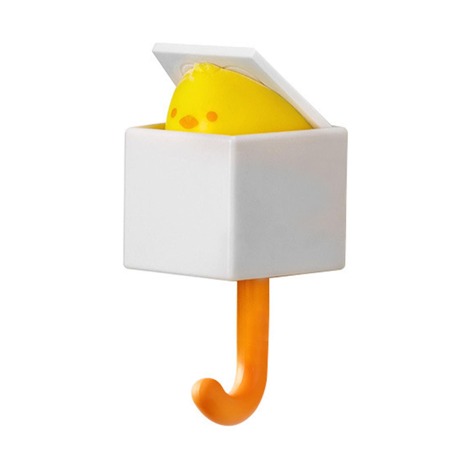 Wall Hook Cute Creative ABS 3.3lb Load Bearing Multifunctional Adhesive Hook for Coat Key Little