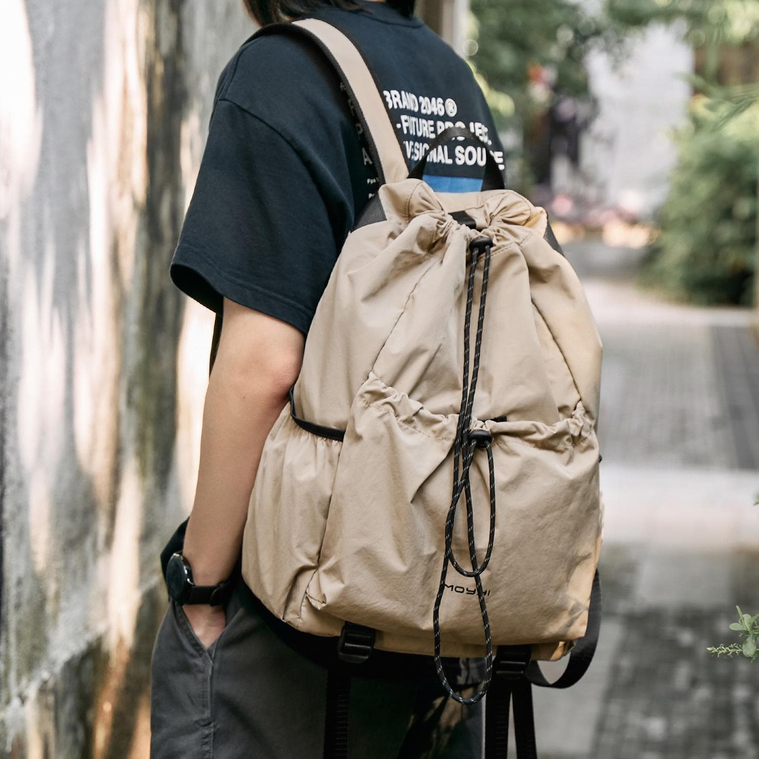 Trendy Men's Backpacks, Business Backpacks, Commuting Bags, Computer Bags, Large-capacity Student Schoolbags khaki