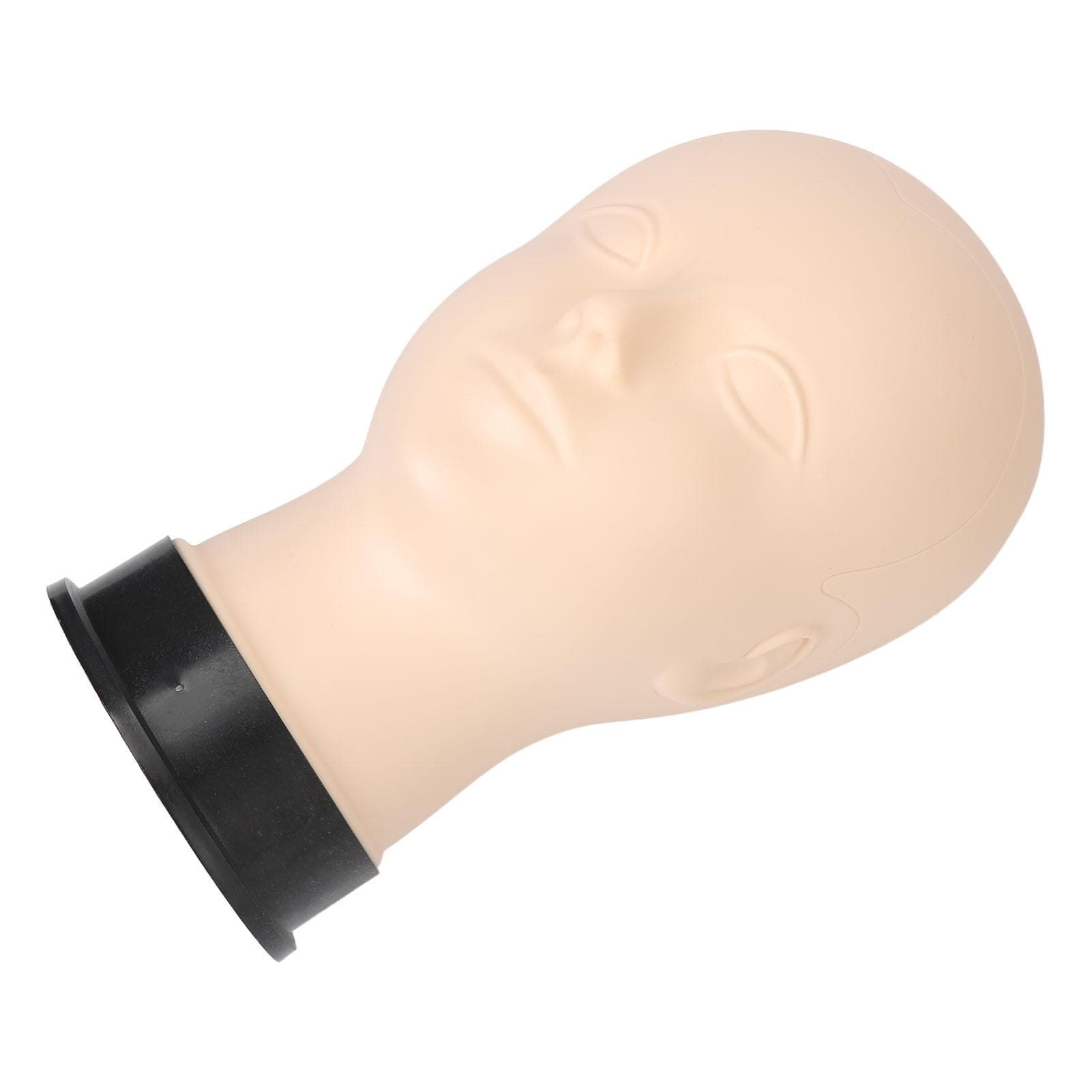 Silicone Lash Mannequin Head Realistic Skin Texture PVC Base Makeup Practice Head for Training