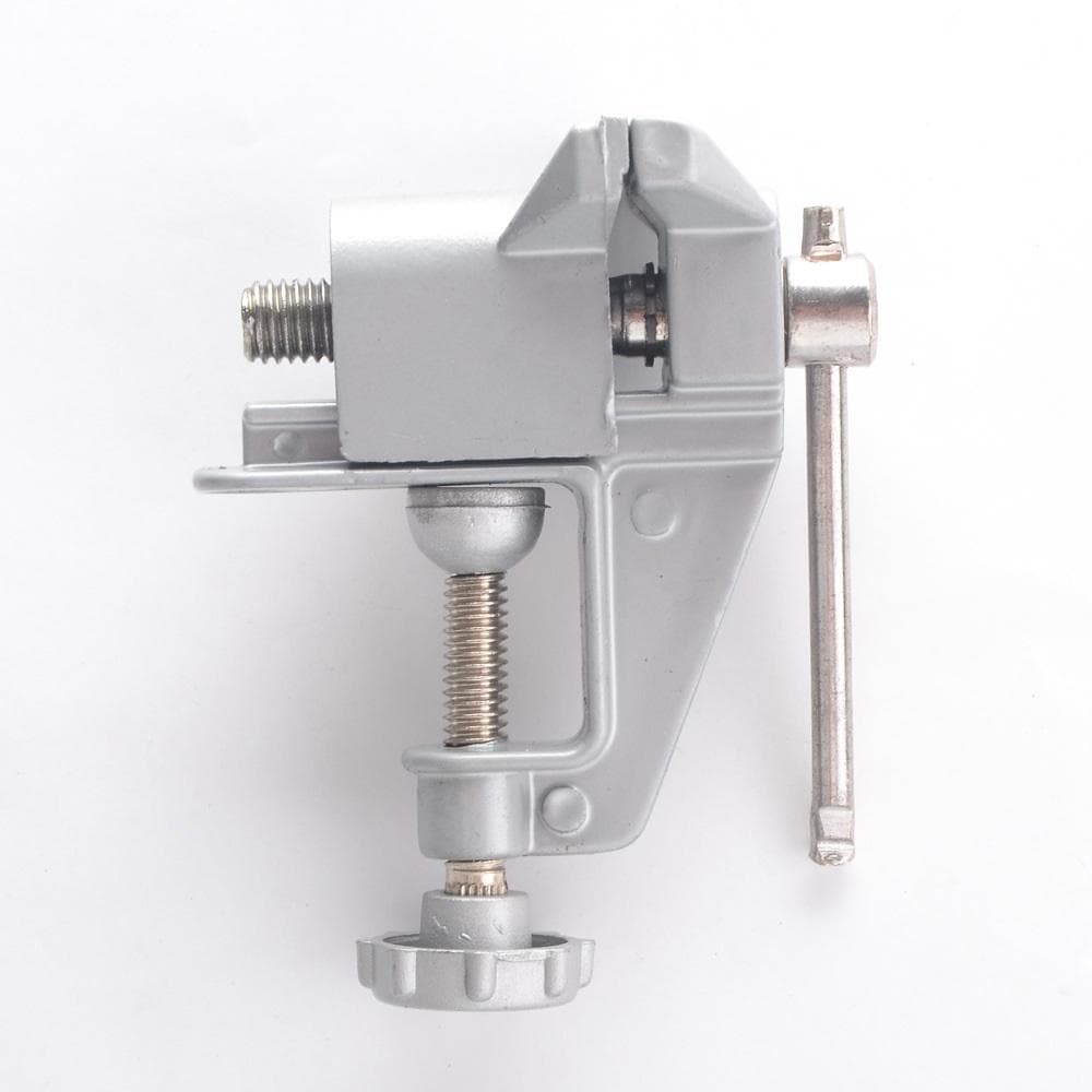 Mini Bench Vice Swivel Lock Clamp Clamp-On Tabletop Vise For Craft Cast Hobbyist