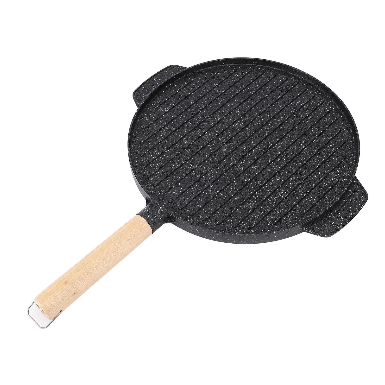 BBQ Grill Pan Double Sided Anti Sticky Multifunctional Grilling Plate for Steak Fish Vegetables 45*27.5cm